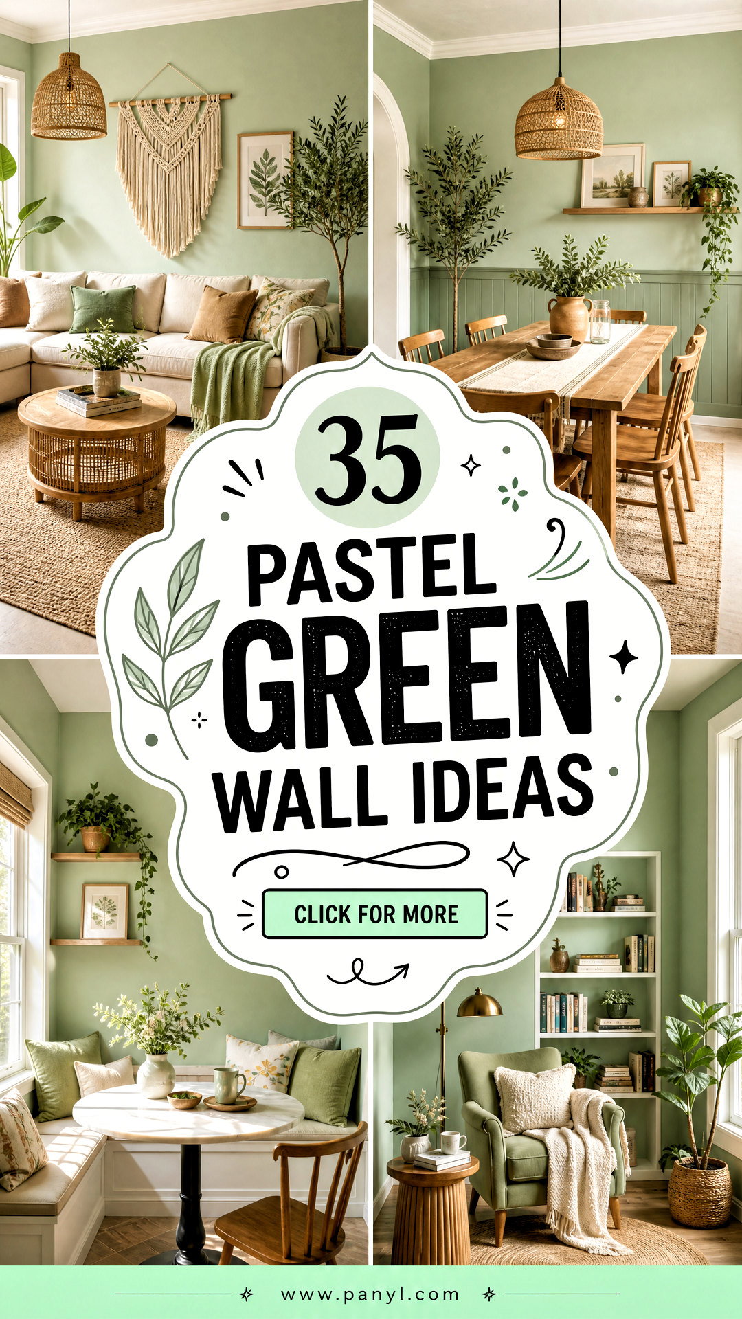 35 Pastel Green Wall Ideas for Fresh Nature-Inspired Rooms - 35 Pastel Green Wall Ideas for Fresh, Nature-Inspired Rooms