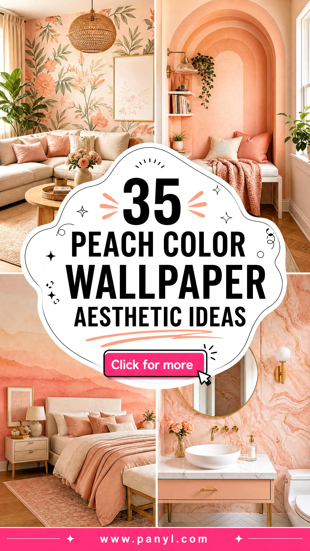 35 Peach Color Wallpaper Aesthetic Ideas for Dreamy Rooms - 35 Peach Color Wallpaper Aesthetic Ideas for Dreamy Rooms