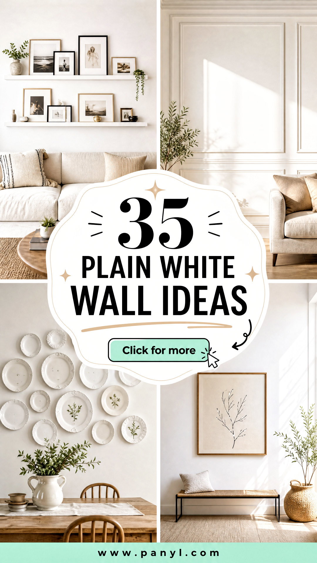 35 Plain White Wall Ideas for Calm Stylish Modern Homes - 35 Plain White Wall Ideas for Calm, Stylish Modern Homes