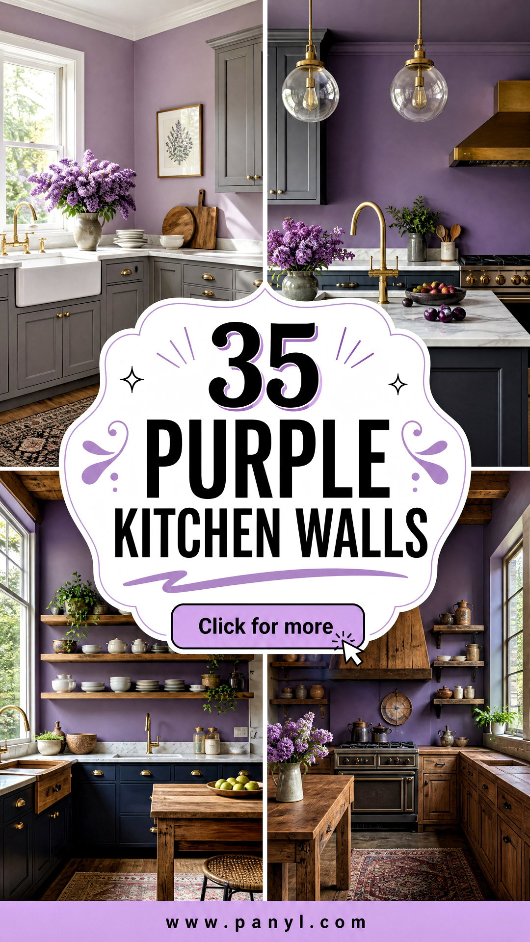 35 Purple Kitchen Walls for a Rich Creative Home Refresh - 35 Purple Kitchen Walls for a Rich, Creative Home Refresh