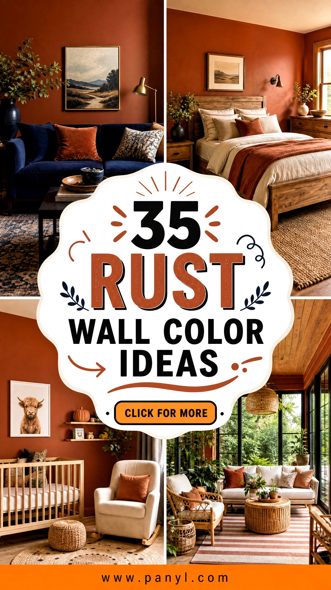 35 Rust Wall Color Ideas for a Warm Earthy Home Refresh - 35 Rust Wall Color Ideas for a Warm, Earthy Home Refresh