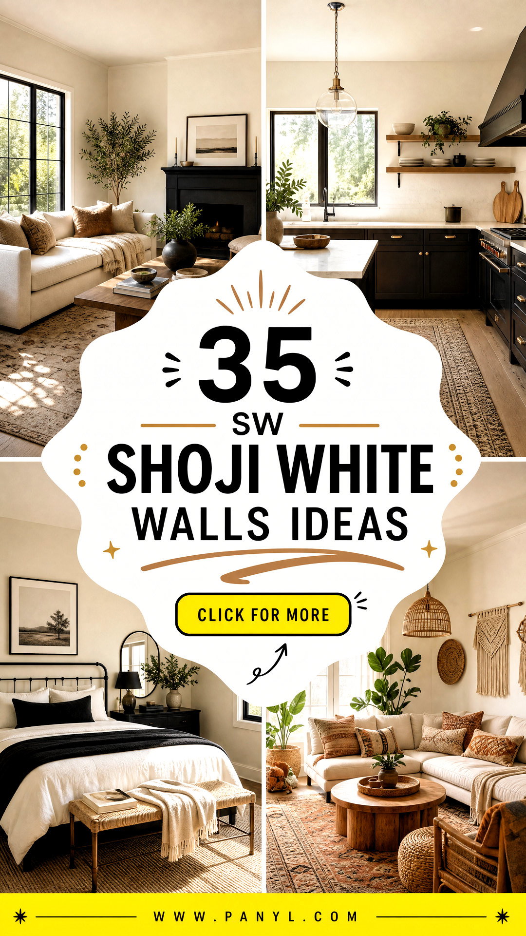 35 SW Shoji White Walls Ideas for a Warm Airy Interior - 35 SW Shoji White Walls Ideas for a Warm, Airy Interior