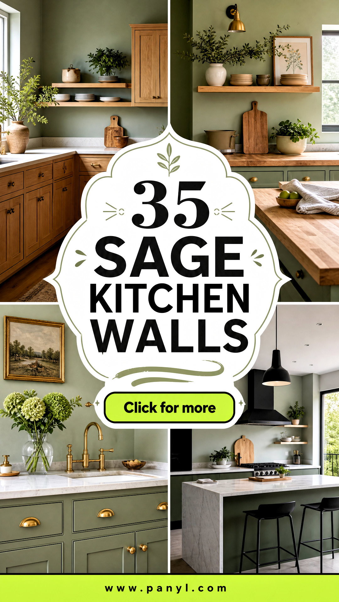 35 Sage Kitchen Walls for a Calm Nature-Inspired Refresh - 35 Sage Kitchen Walls for a Calm, Nature-Inspired Refresh
