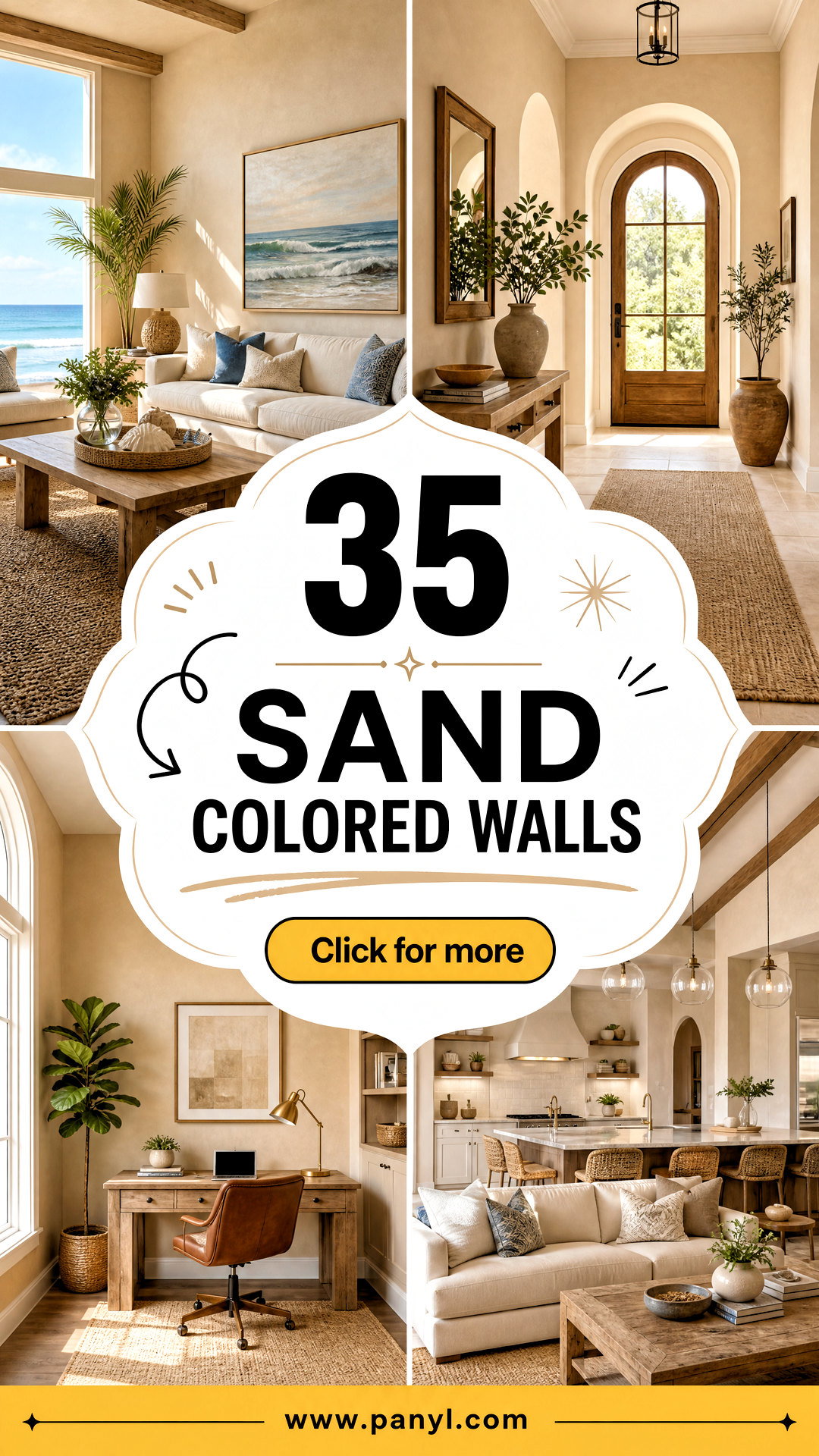 35 Sand Colored Walls for a Warm Naturally Elegant Home - 35 Sand Colored Walls for a Warm, Naturally Elegant Home
