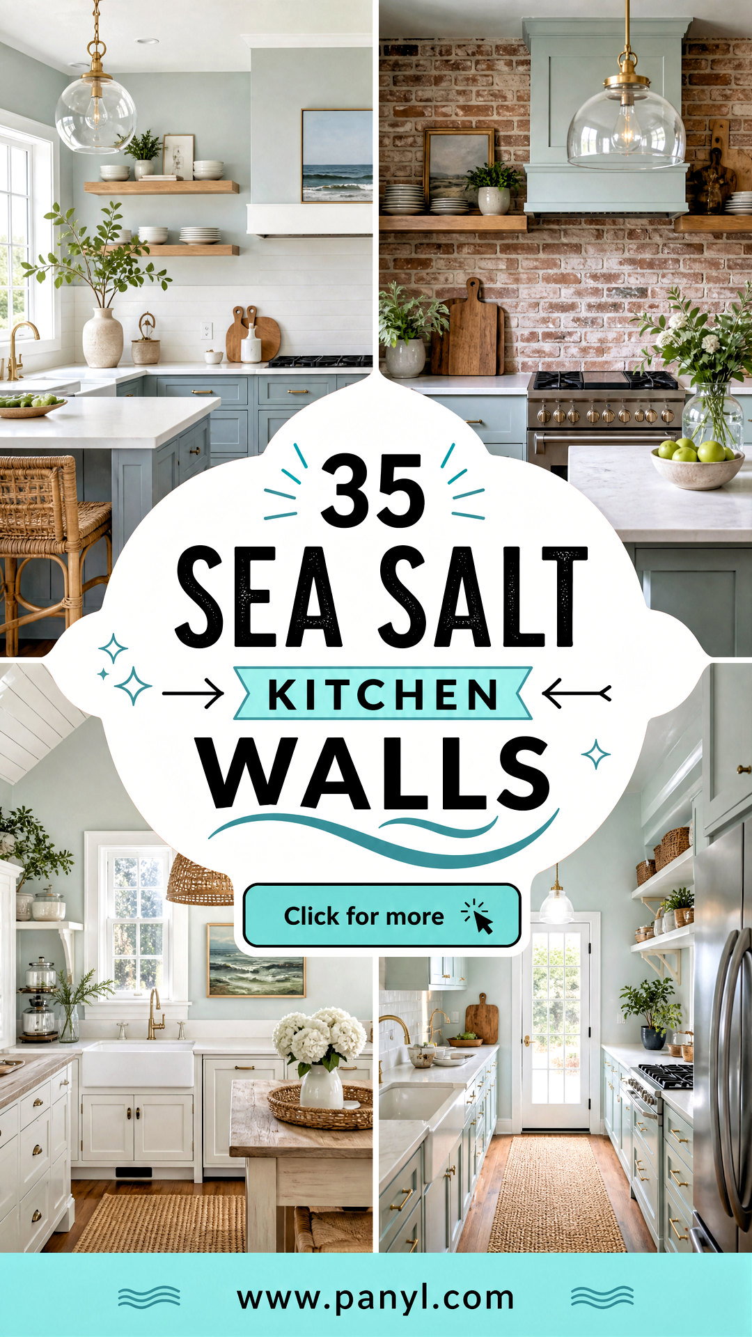 35 Sea Salt Kitchen Walls for a Fresh Coastal-Inspired Look - 35 Sea Salt Kitchen Walls for a Fresh, Coastal-Inspired Look