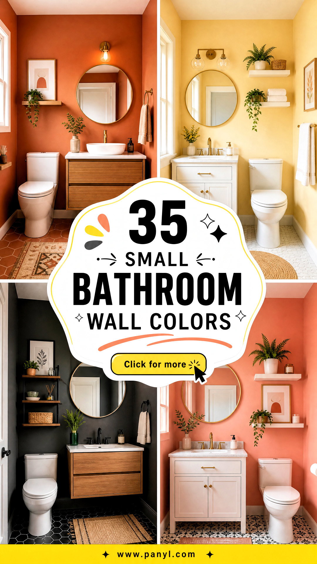 35 Small Bathroom Wall Colors That Make Tight Spaces Shine - 35 Small Bathroom Wall Colors That Make Tight Spaces Shine