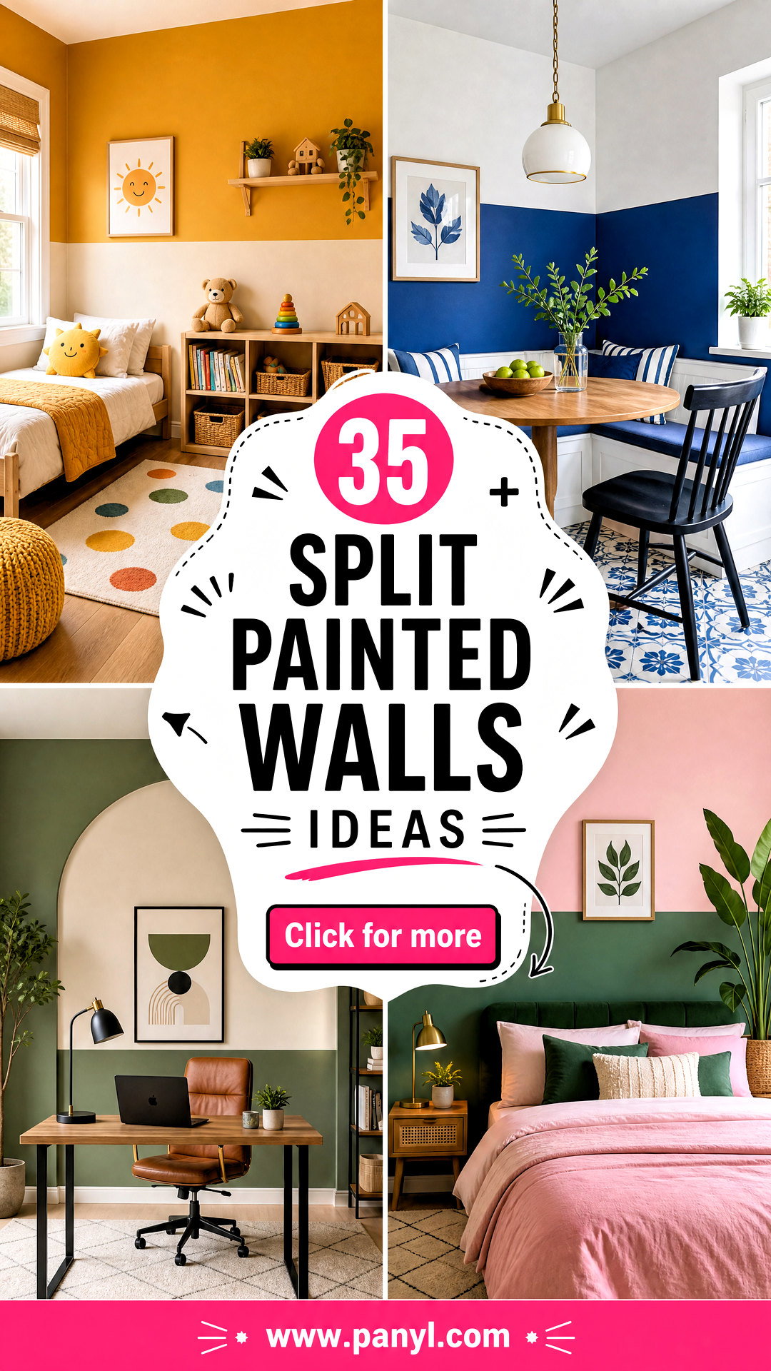 35 Split Painted Walls Ideas for a Bold Two-Tone Makeover - 35 Split Painted Walls Ideas for a Bold Two-Tone Makeover