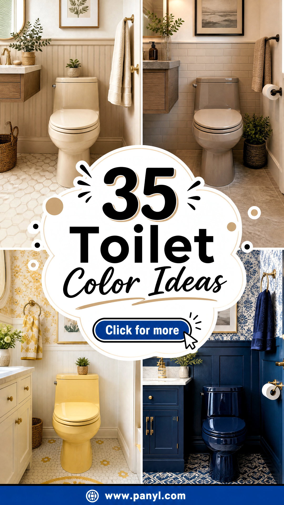 35 Toilet Color Ideas for a Surprisingly Stylish Bathroom - 35 Toilet Color Ideas for a Surprisingly Stylish Bathroom