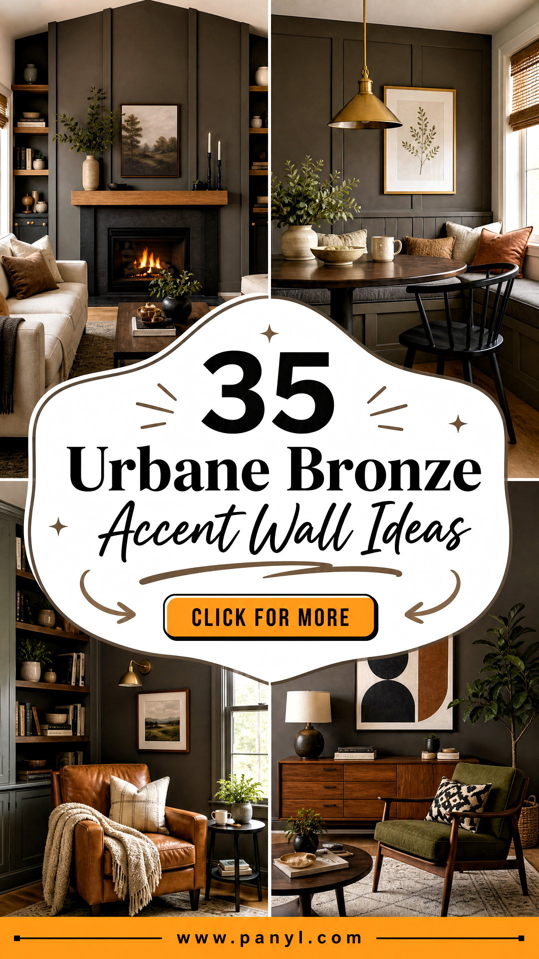 35 Urbane Bronze Accent Wall Ideas for Sophisticated Rooms - 35 Urbane Bronze Accent Wall Ideas for Sophisticated Rooms