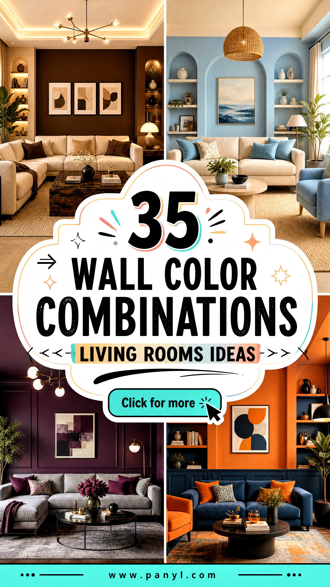 35 Wall Color Combinations Living Rooms Need for Fresh Style - 35 Wall Color Combinations Living Rooms Need for Fresh Style