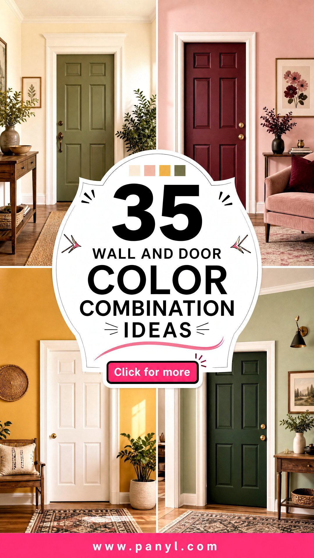 35 Wall and Door Color Combination Ideas for Stylish Homes - 35 Wall and Door Color Combination Ideas for Stylish Homes