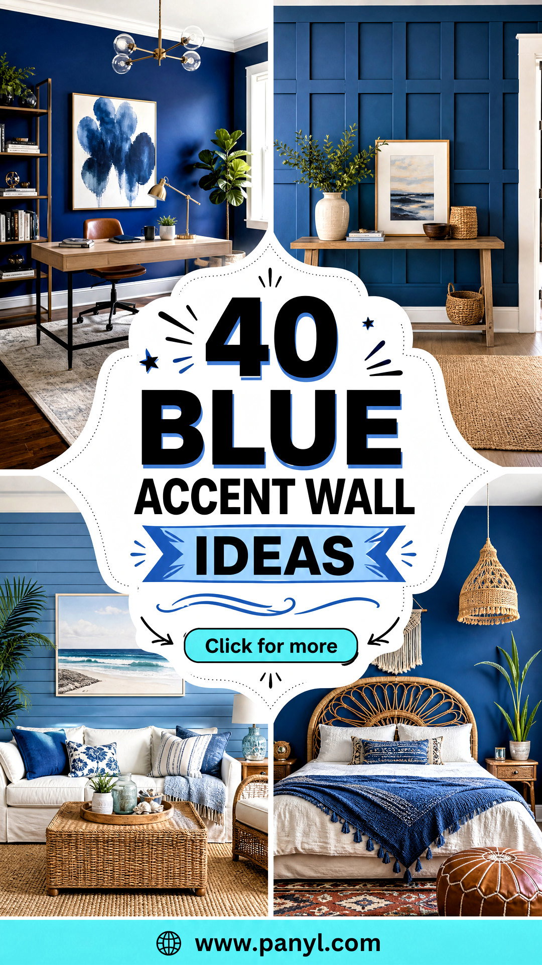 40 Blue Accent Wall Ideas for Stylish Serene Modern Rooms - 40 Blue Accent Wall Ideas for Stylish, Serene Modern Rooms
