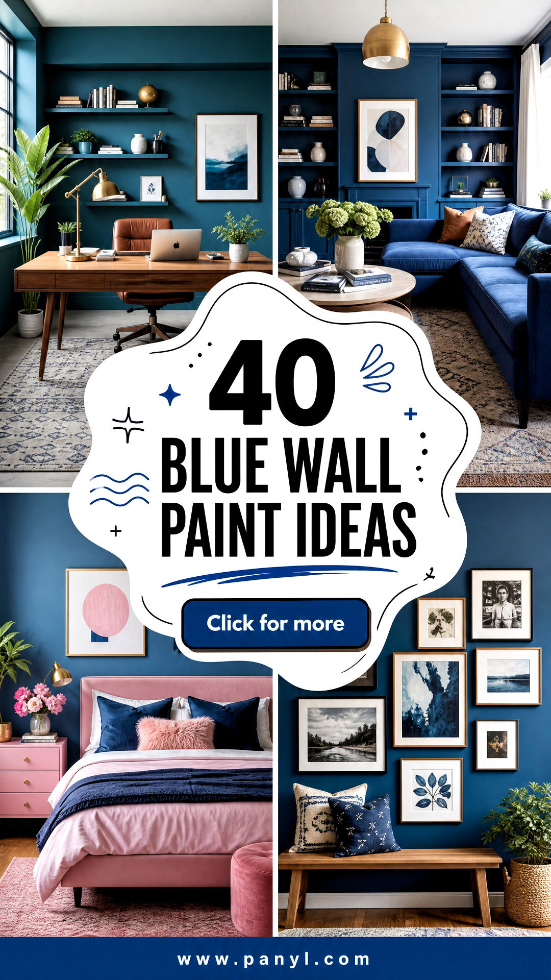 40 Blue Wall Paint Ideas for Calm Refreshing Modern Rooms - 40 Blue Wall Paint Ideas for Calm, Refreshing Modern Rooms