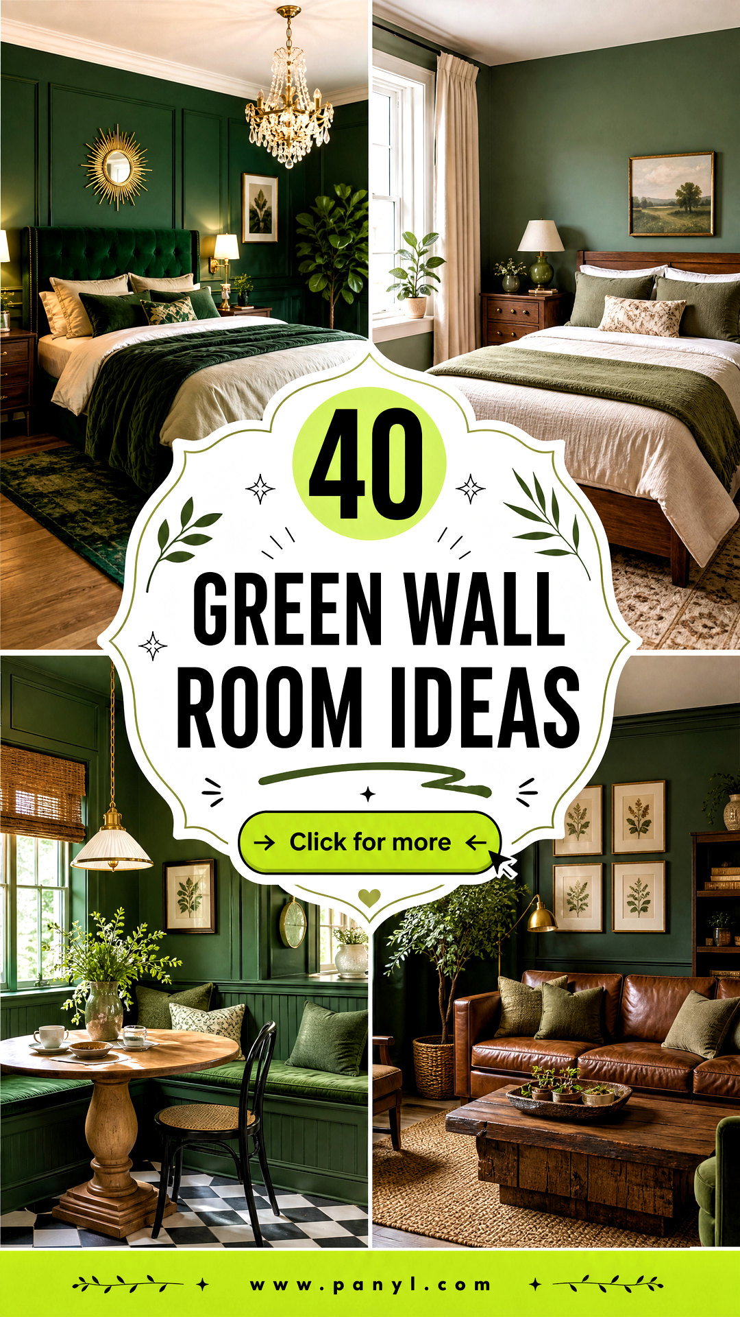 40 Green Wall Room Ideas for a Fresh Restful Home Today - 40 Green Wall Room Ideas for a Fresh, Restful Home Today