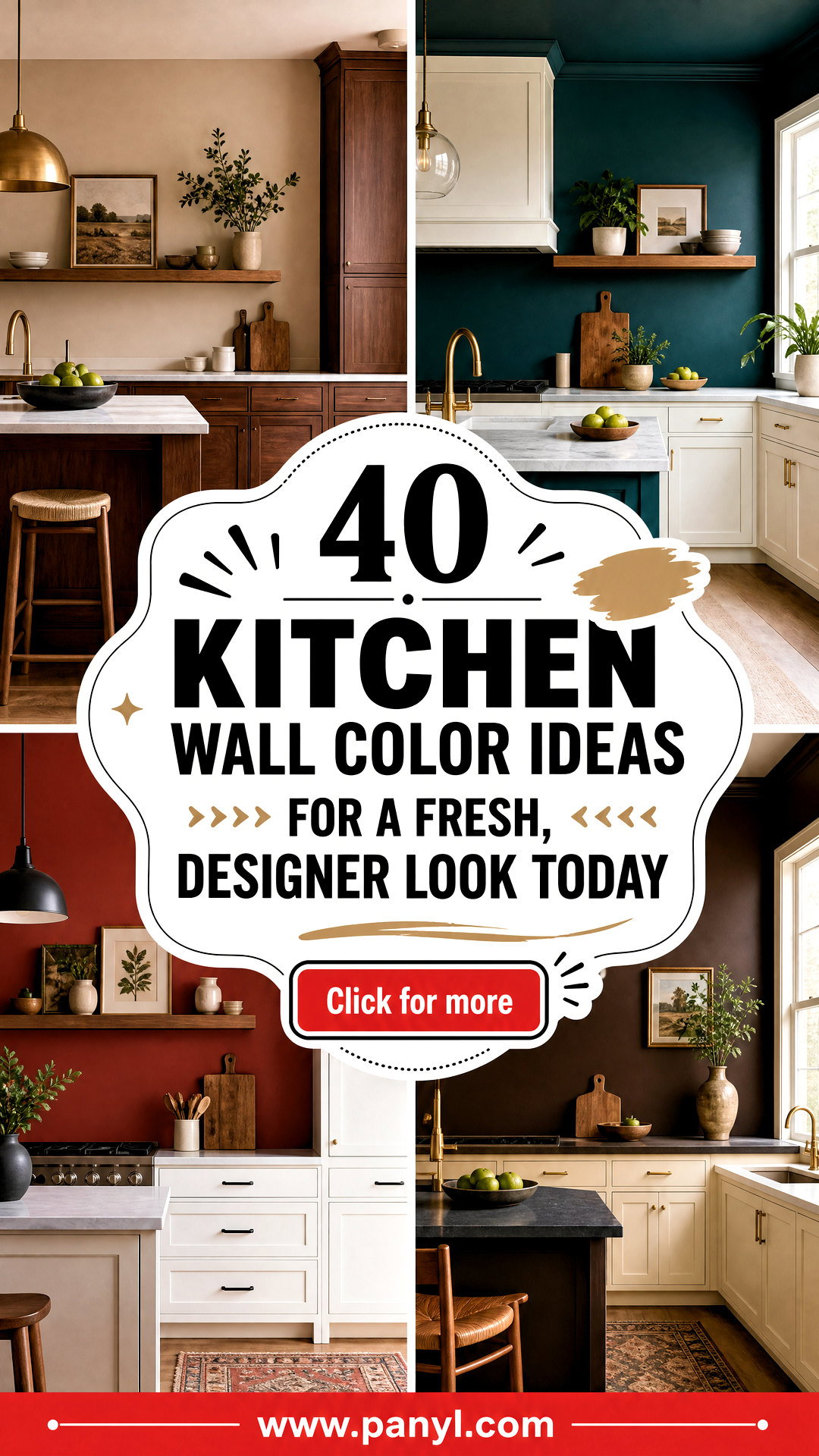 40 Kitchen Wall Color Ideas for a Fresh Designer Look Today - 40 Kitchen Wall Color Ideas for a Fresh, Designer Look Today