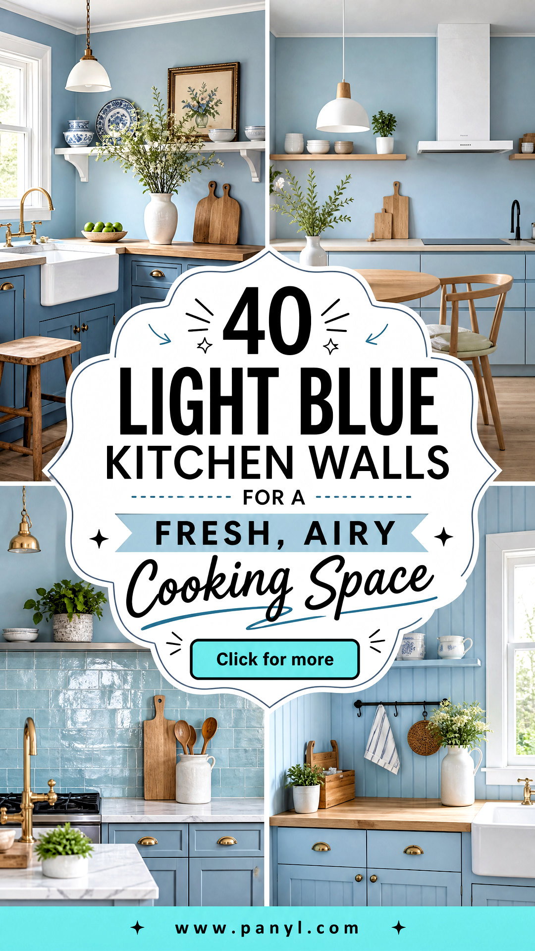 40 Light Blue Kitchen Walls for a Fresh Airy Cooking Space - 40 Light Blue Kitchen Walls for a Fresh, Airy Cooking Space