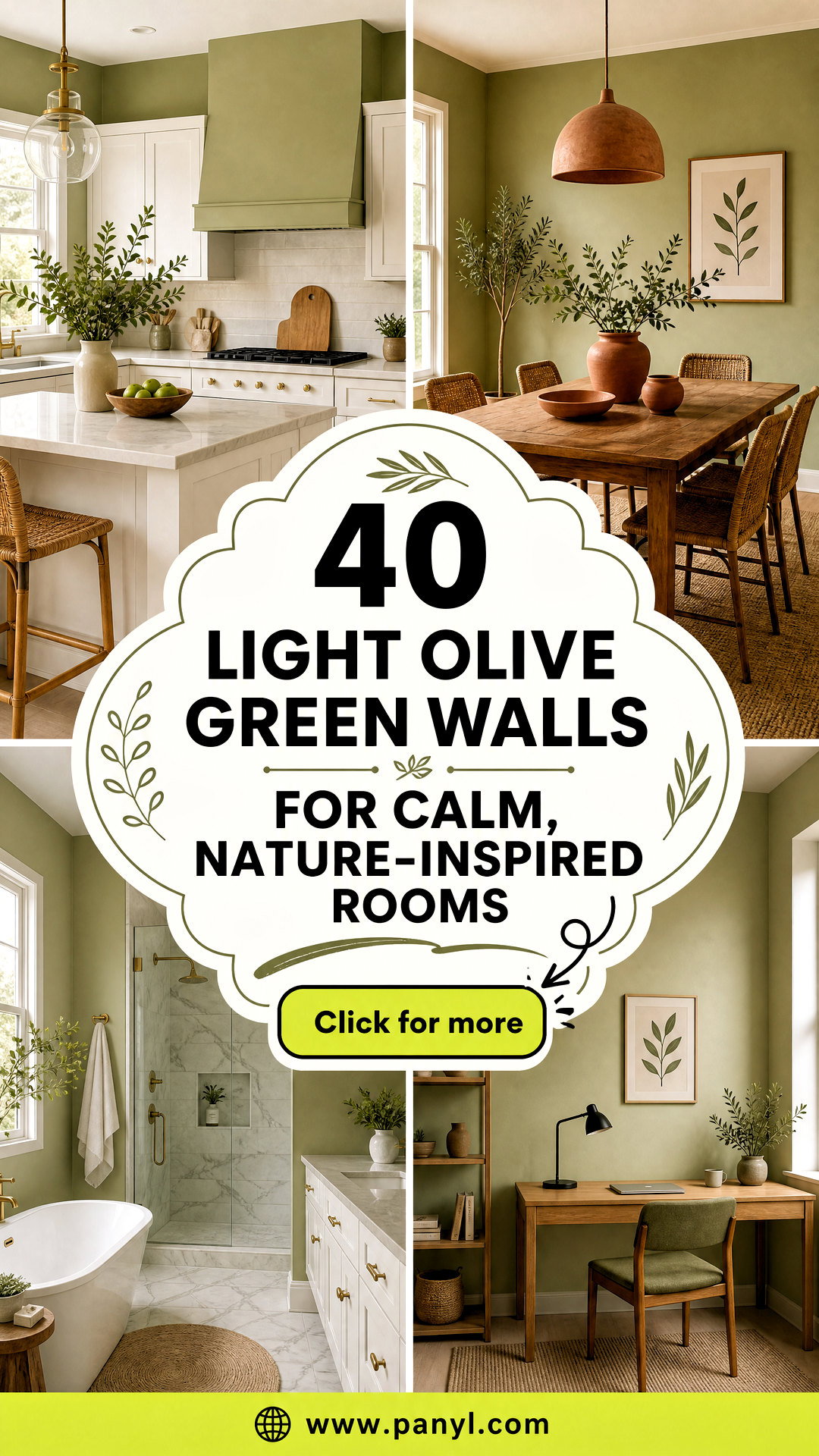 40 Light Olive Green Walls for Calm Nature-Inspired Rooms - 40 Light Olive Green Walls for Calm, Nature-Inspired Rooms