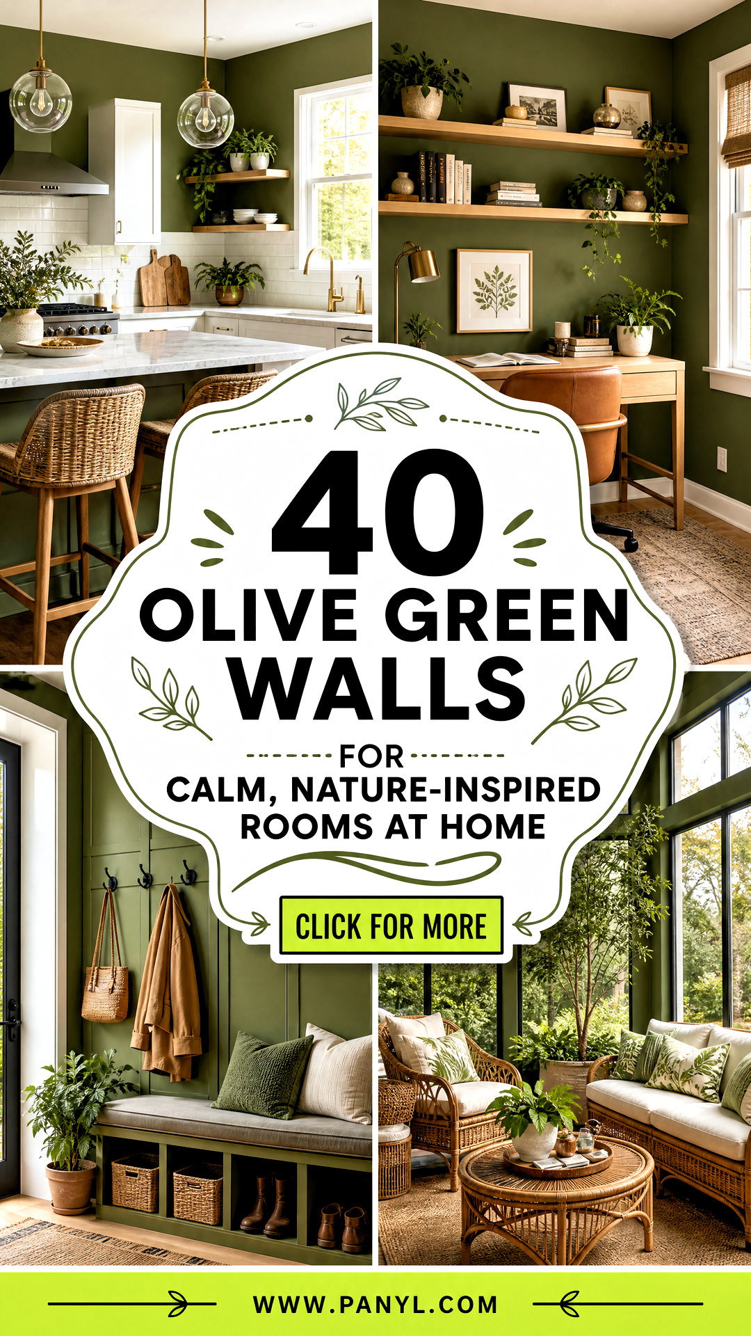 40 Olive Green Walls for Calm Nature-Inspired Rooms at Home - 40 Olive Green Walls for Calm, Nature-Inspired Rooms at Home