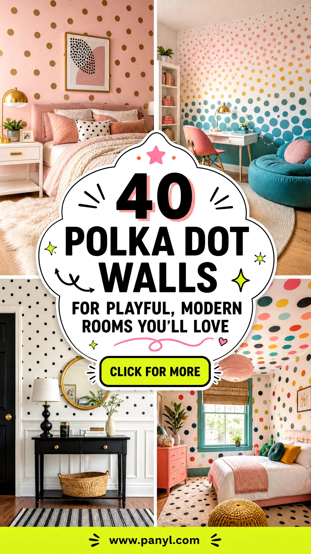 40 Polka Dot Walls for Playful Modern Rooms Youll Love - 40 Polka Dot Walls for Playful, Modern Rooms You’ll Love