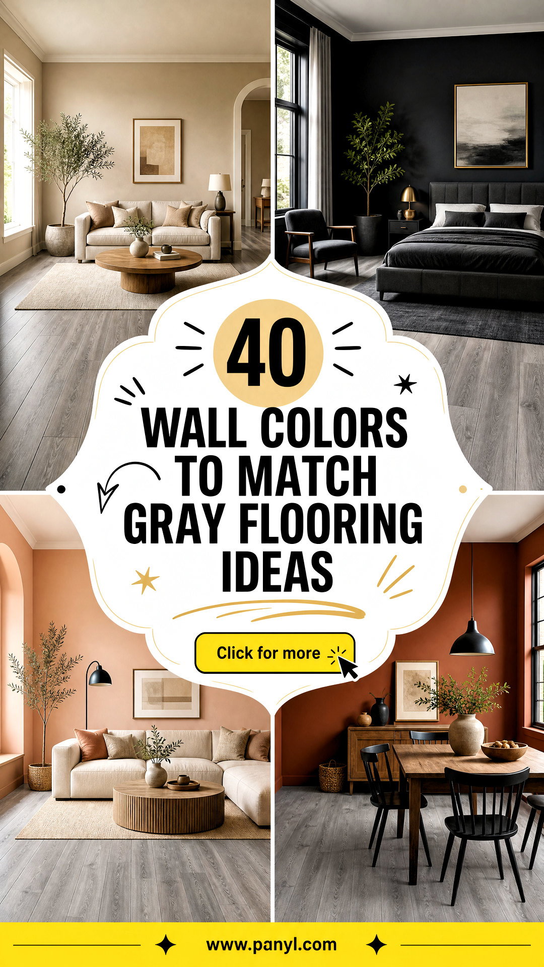 40 Wall Colors to Match Gray Flooring Ideas for Every Room - 40 Wall Colors to Match Gray Flooring Ideas for Every Room