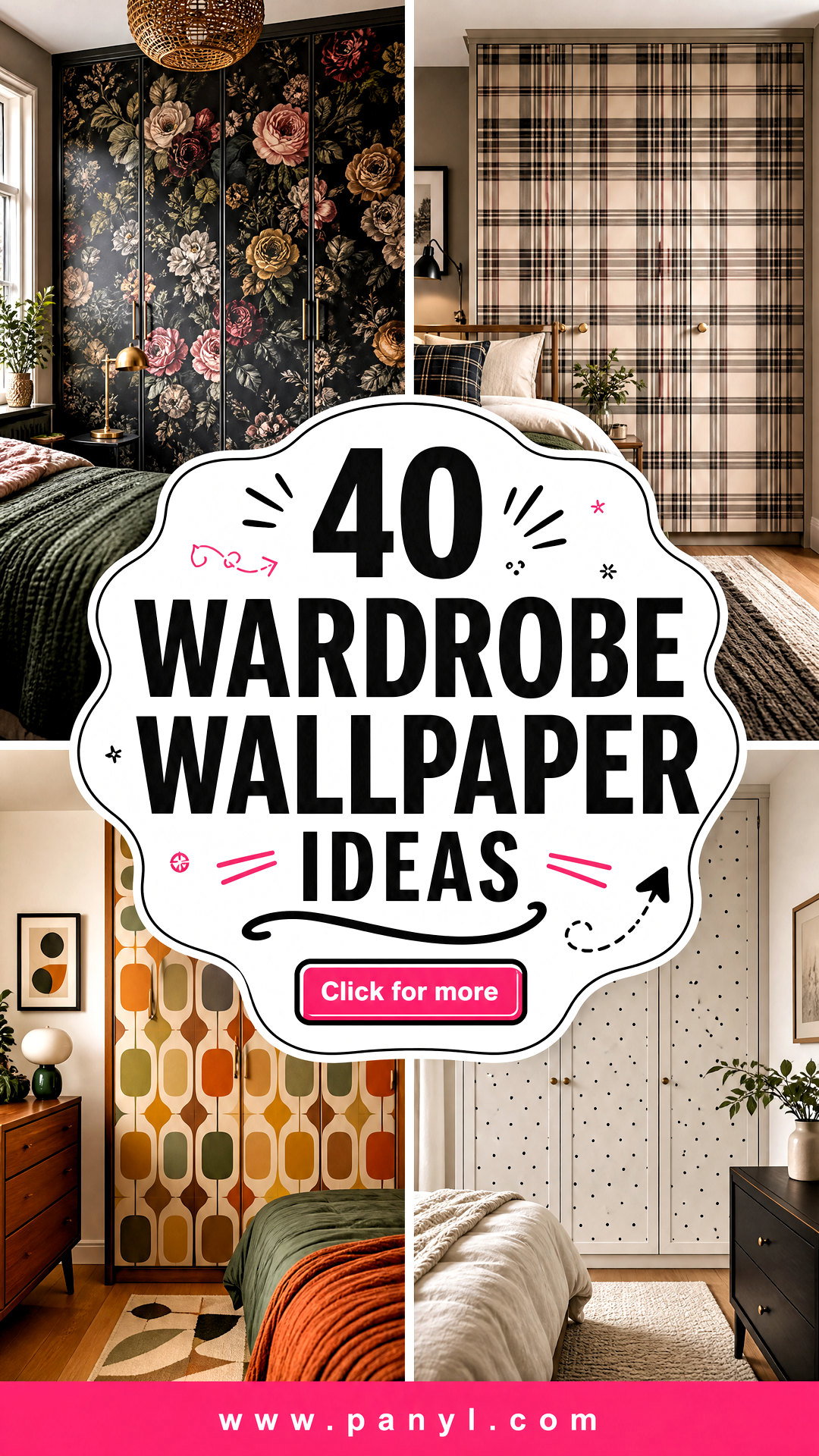 40 Wardrobe Wallpaper Ideas for a Stylish Bedroom Refresh - 40 Wardrobe Wallpaper Ideas for a Stylish Bedroom Refresh
