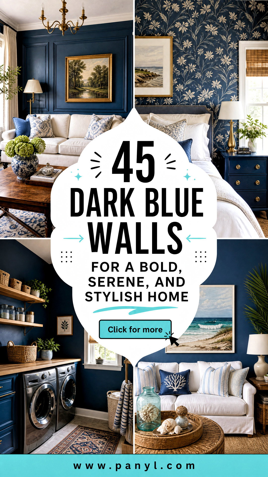 45 Dark Blue Walls for a Bold Serene and Stylish Home - 45 Dark Blue Walls for a Bold, Serene, and Stylish Home