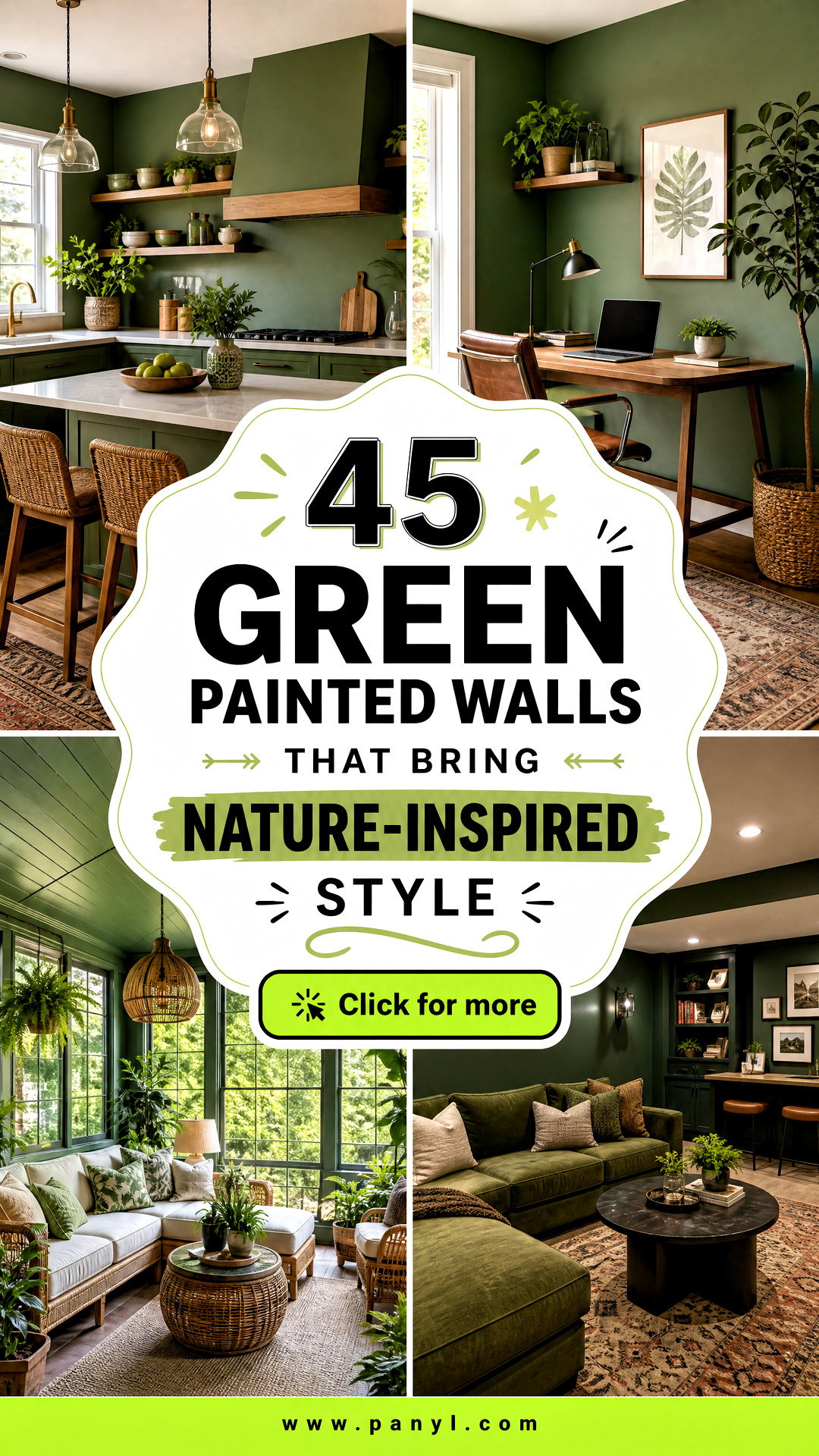45 Green Painted Walls That Bring Nature-Inspired Style - 45 Green Painted Walls That Bring Nature-Inspired Style