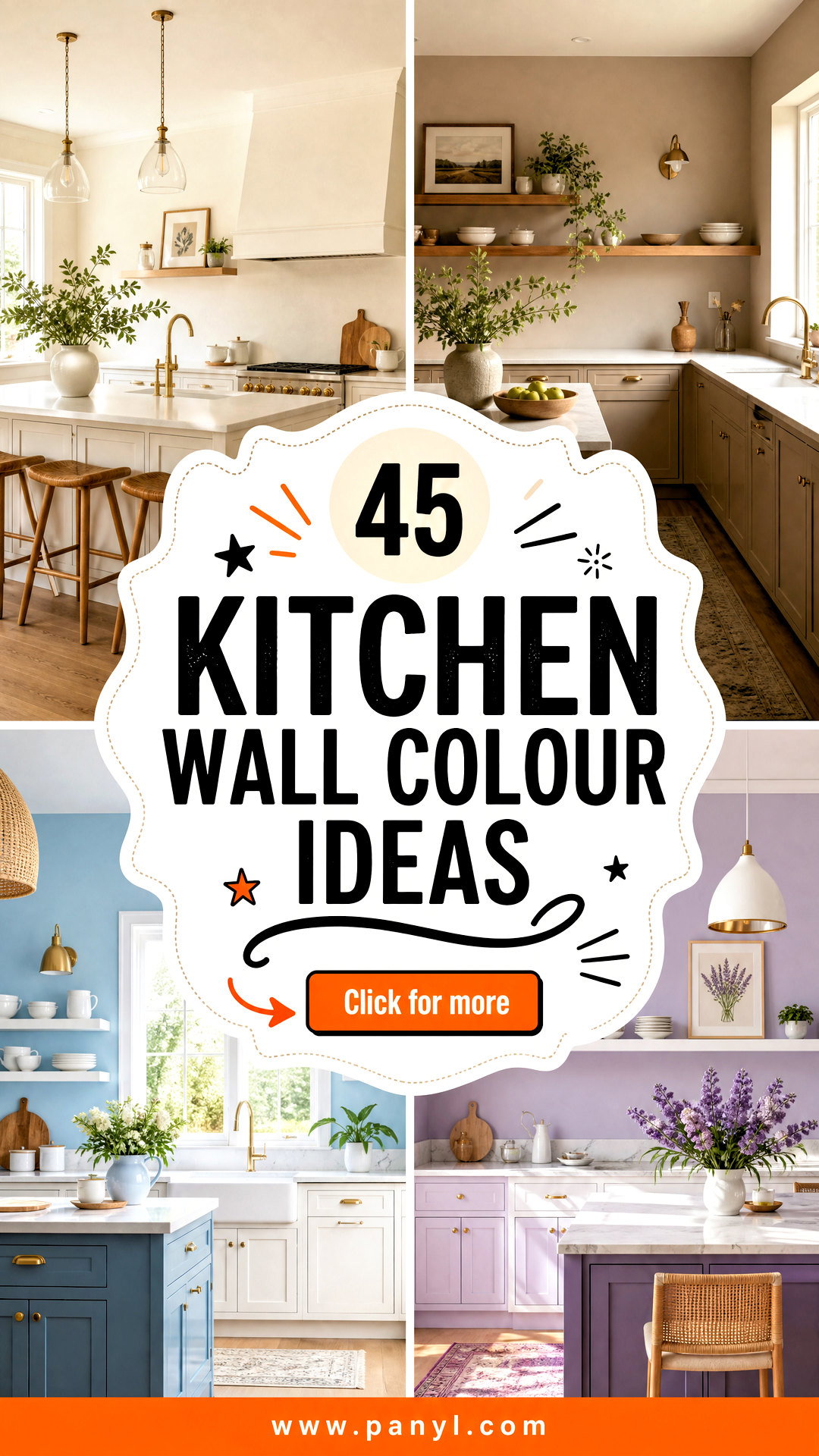 45 Kitchen Wall Colour Ideas for a Fresh Designer Look - 45 Kitchen Wall Colour Ideas for a Fresh Designer Look