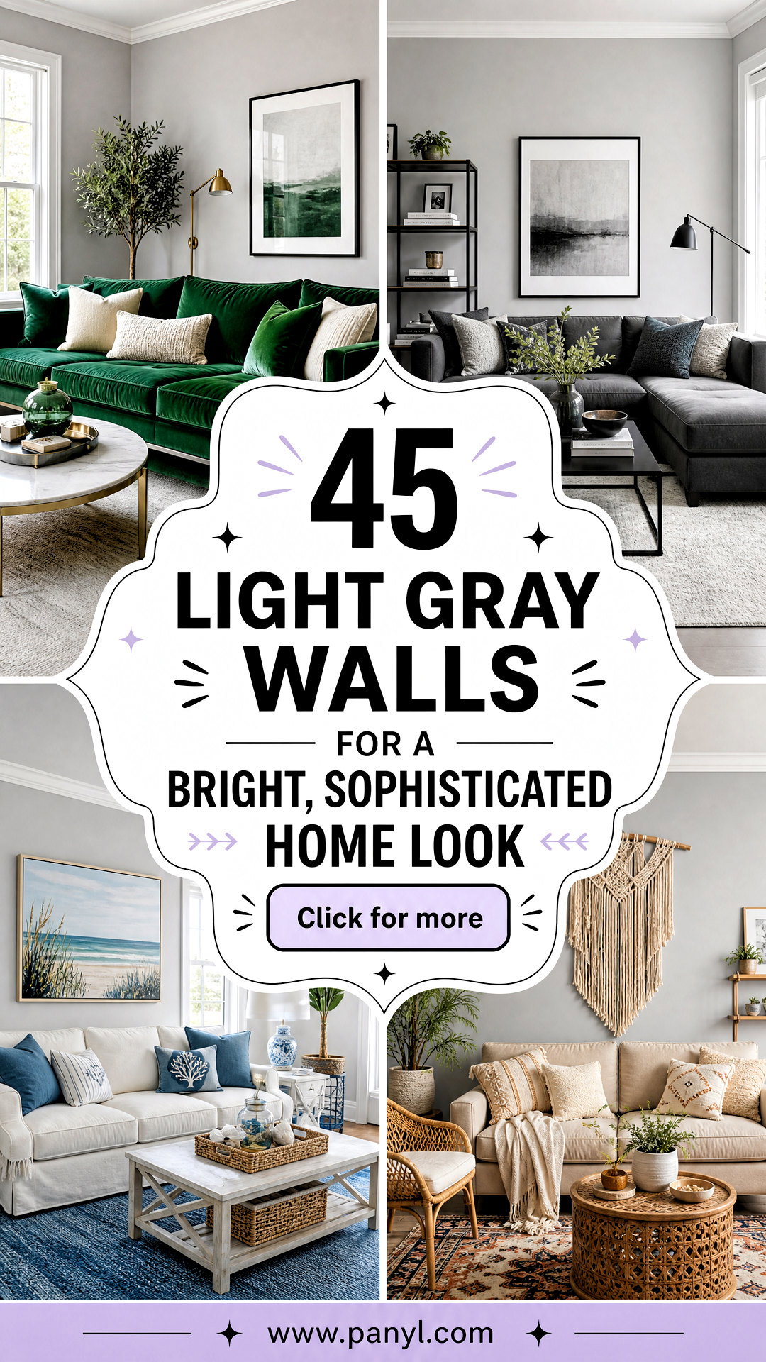 45 Light Gray Walls for a Bright Sophisticated Home Look - 45 Light Gray Walls for a Bright, Sophisticated Home Look