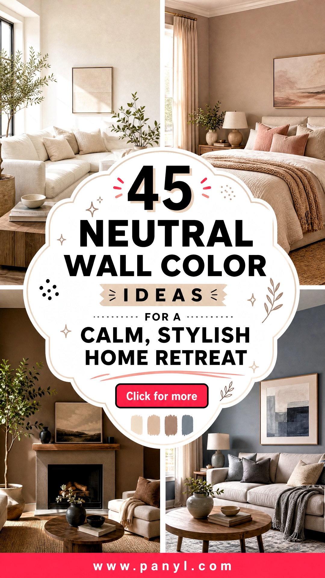 45 Neutral Wall Color Ideas for a Calm Stylish Home Retreat - 45 Neutral Wall Color Ideas for a Calm, Stylish Home Retreat