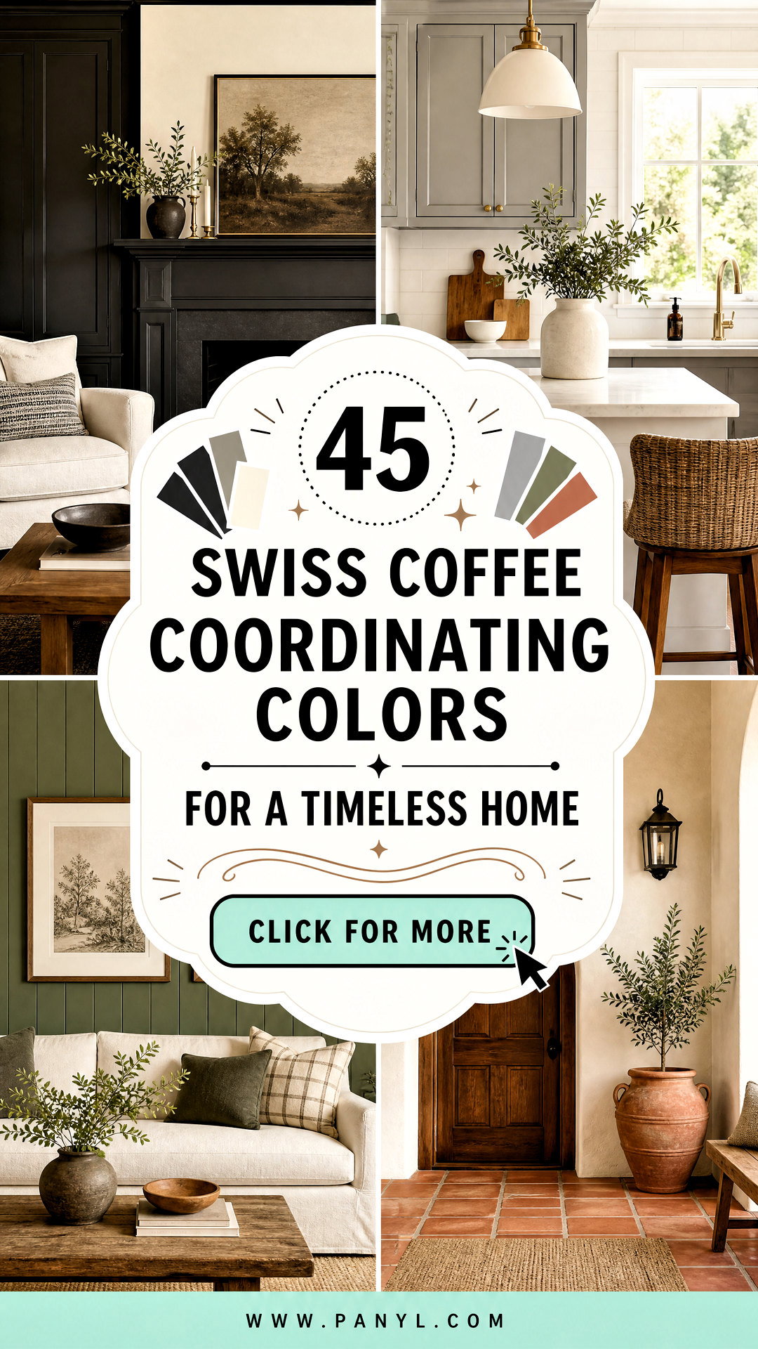 45 Swiss Coffee Coordinating Colors for a Timeless Home - 45 Swiss Coffee Coordinating Colors for a Timeless Home