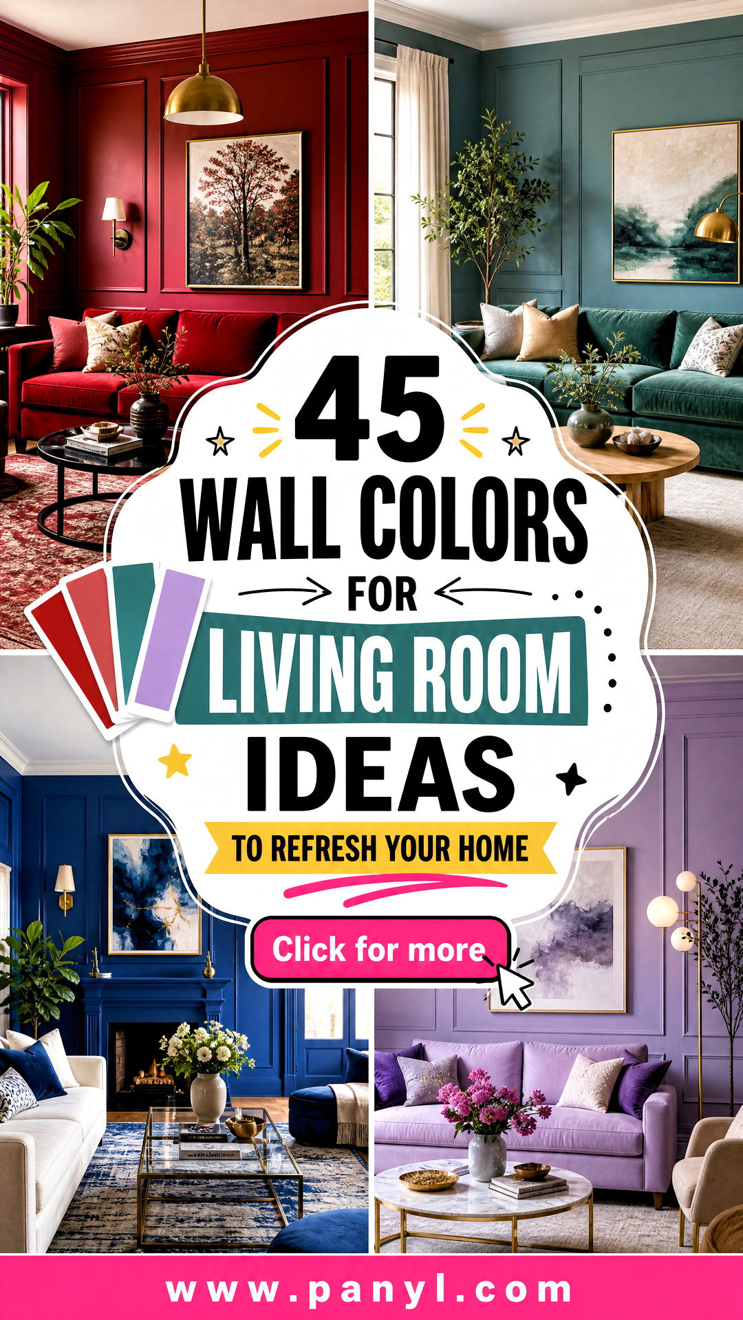 45 Wall Colors for Living Room Ideas to Refresh Your Home - 45 Wall Colors for Living Room Ideas to Refresh Your Home
