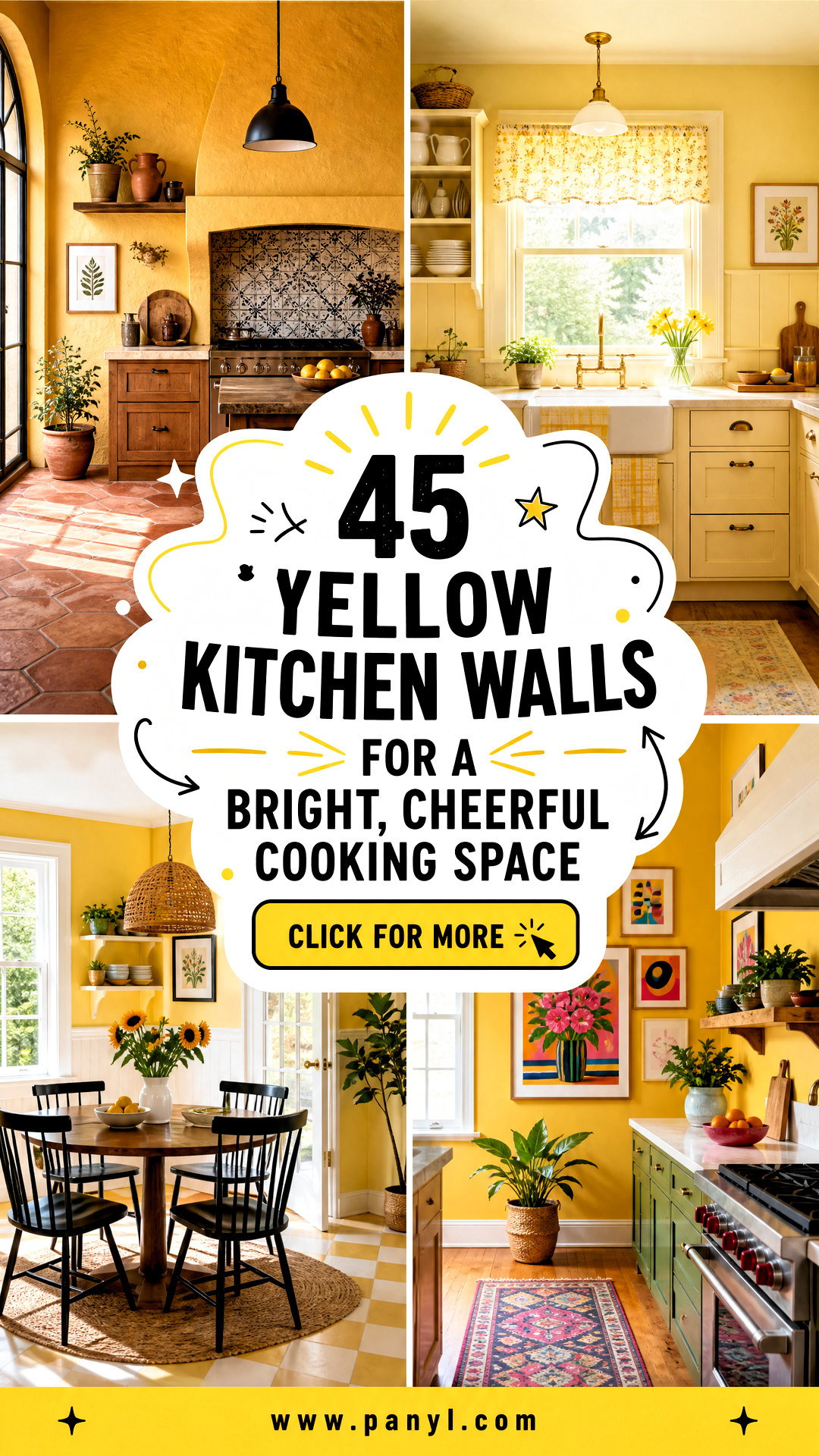 45 Yellow Kitchen Walls for a Bright Cheerful Cooking Space - 45 Yellow Kitchen Walls for a Bright, Cheerful Cooking Space