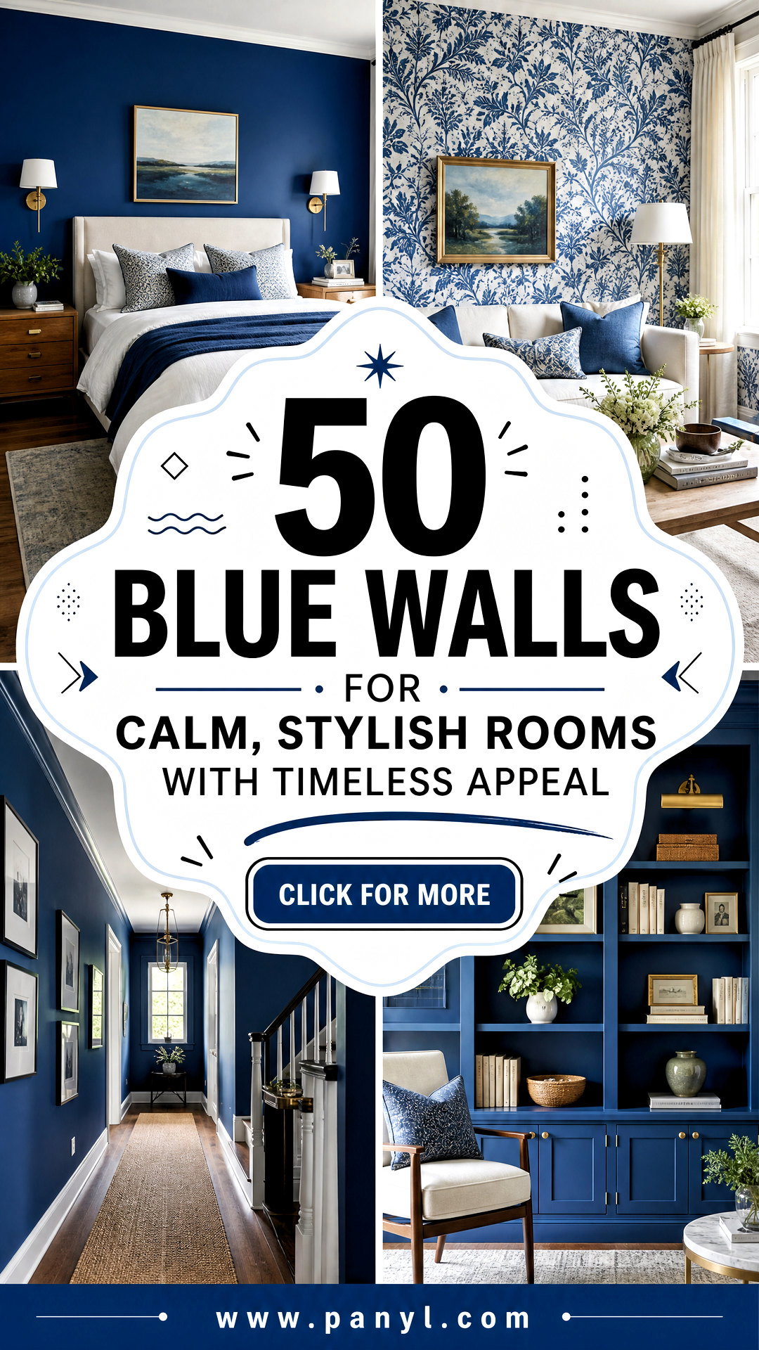 50 Blue Walls for Calm Stylish Rooms With Timeless Appeal - 50 Blue Walls for Calm, Stylish Rooms With Timeless Appeal