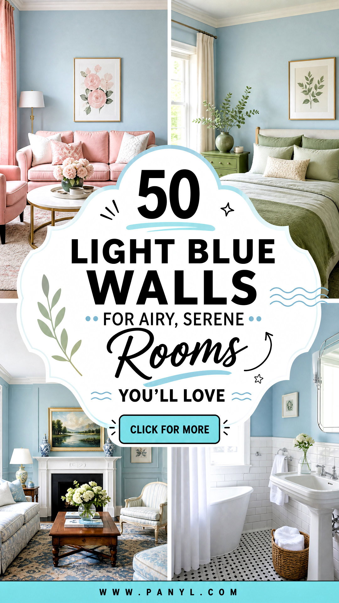 50 Light Blue Walls for Airy Serene Rooms Youll Love - 50 Light Blue Walls for Airy, Serene Rooms You’ll Love