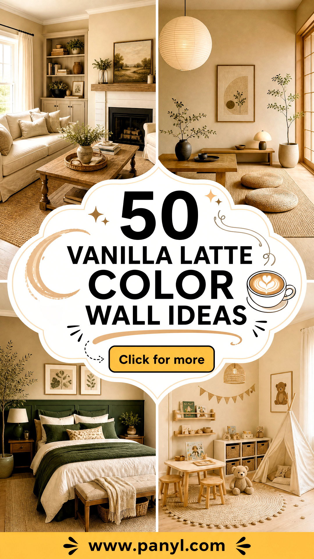 50 Vanilla Latte Color Wall Ideas for Cozy Elegant Rooms - 50 Vanilla Latte Color Wall Ideas for Cozy, Elegant Rooms