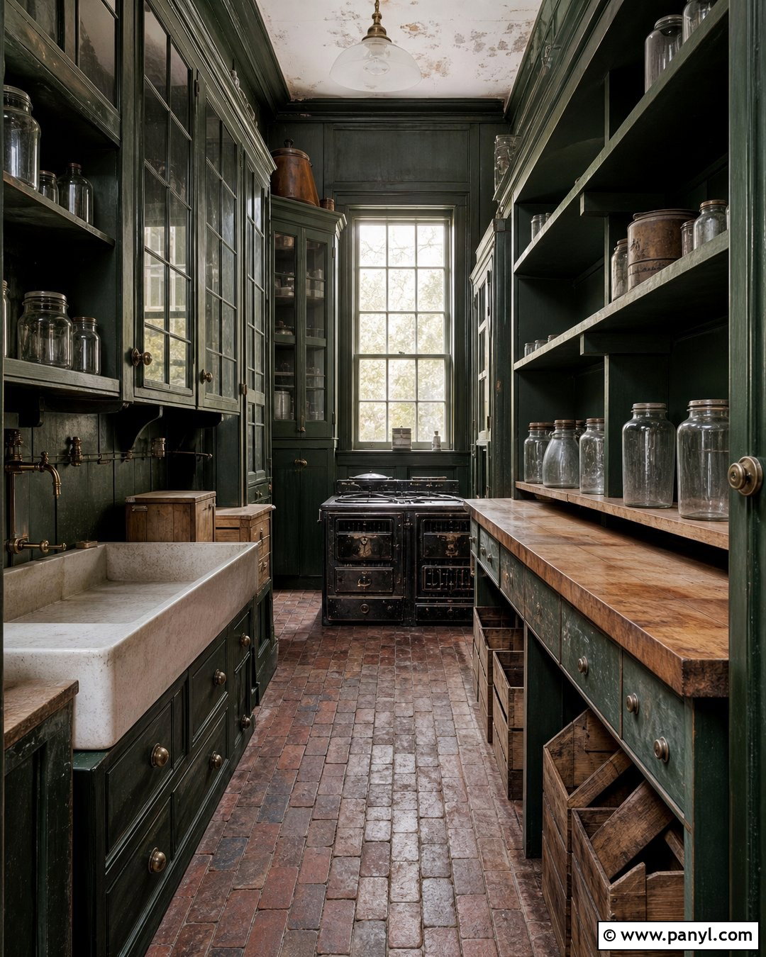Abandoned Dark Green Pantry Kitchen - 20 Abandoned Kitchen With Green Walls