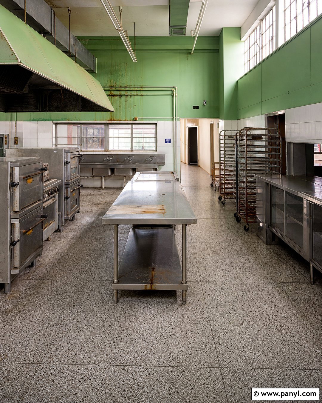 Abandoned Green Institutional Kitchen - 20 Abandoned Kitchen With Green Walls
