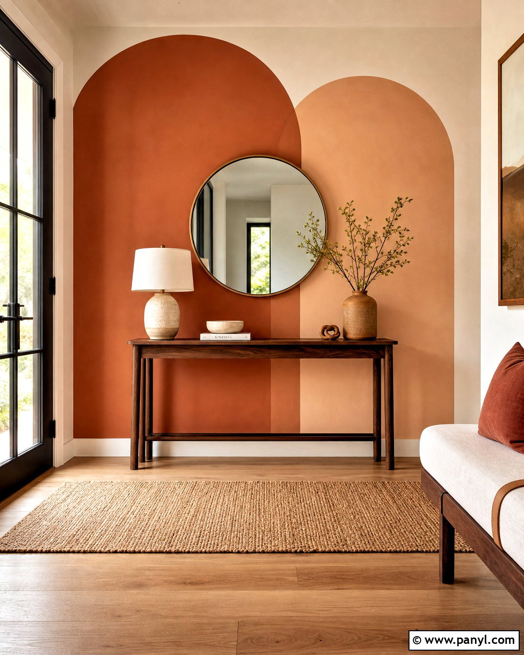 Abstract Arch Accent Wall - 20 abstract accent wall ideas