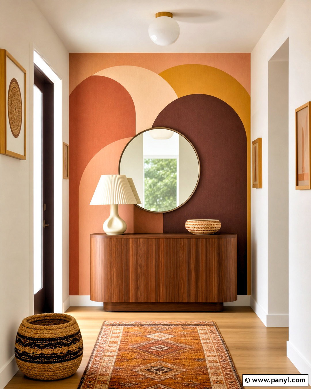 Abstract Arch Wall Mural - 20 70s wall mural ideas