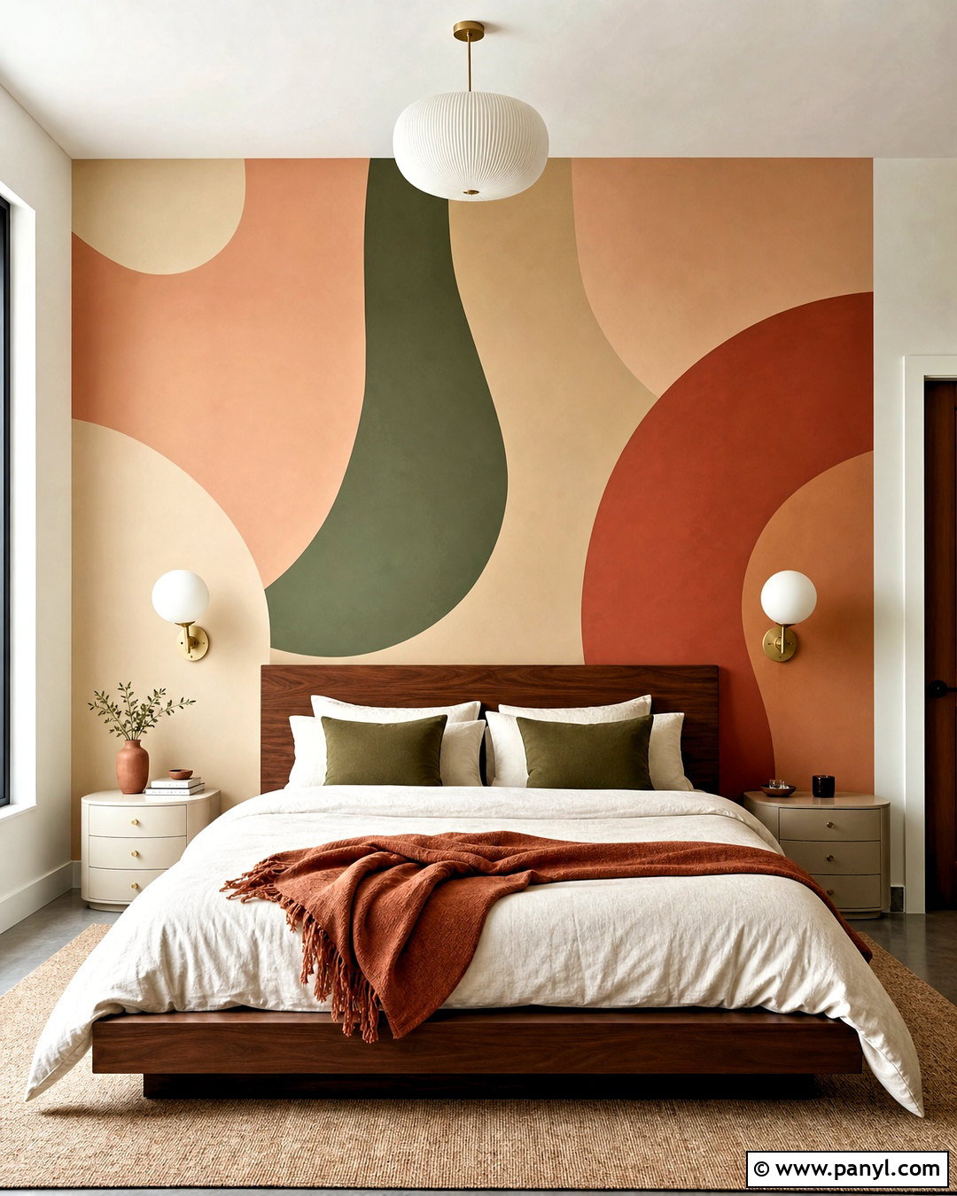 Abstract Bedroom Wall Mural - 20 room painting ideas bedroom ideas