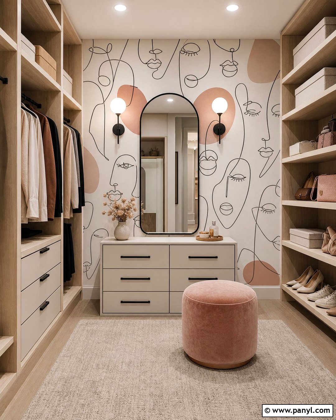 Abstract Face Wallpaper Dressing Room - 35 2019 Aesthetic Wallpaper ideas