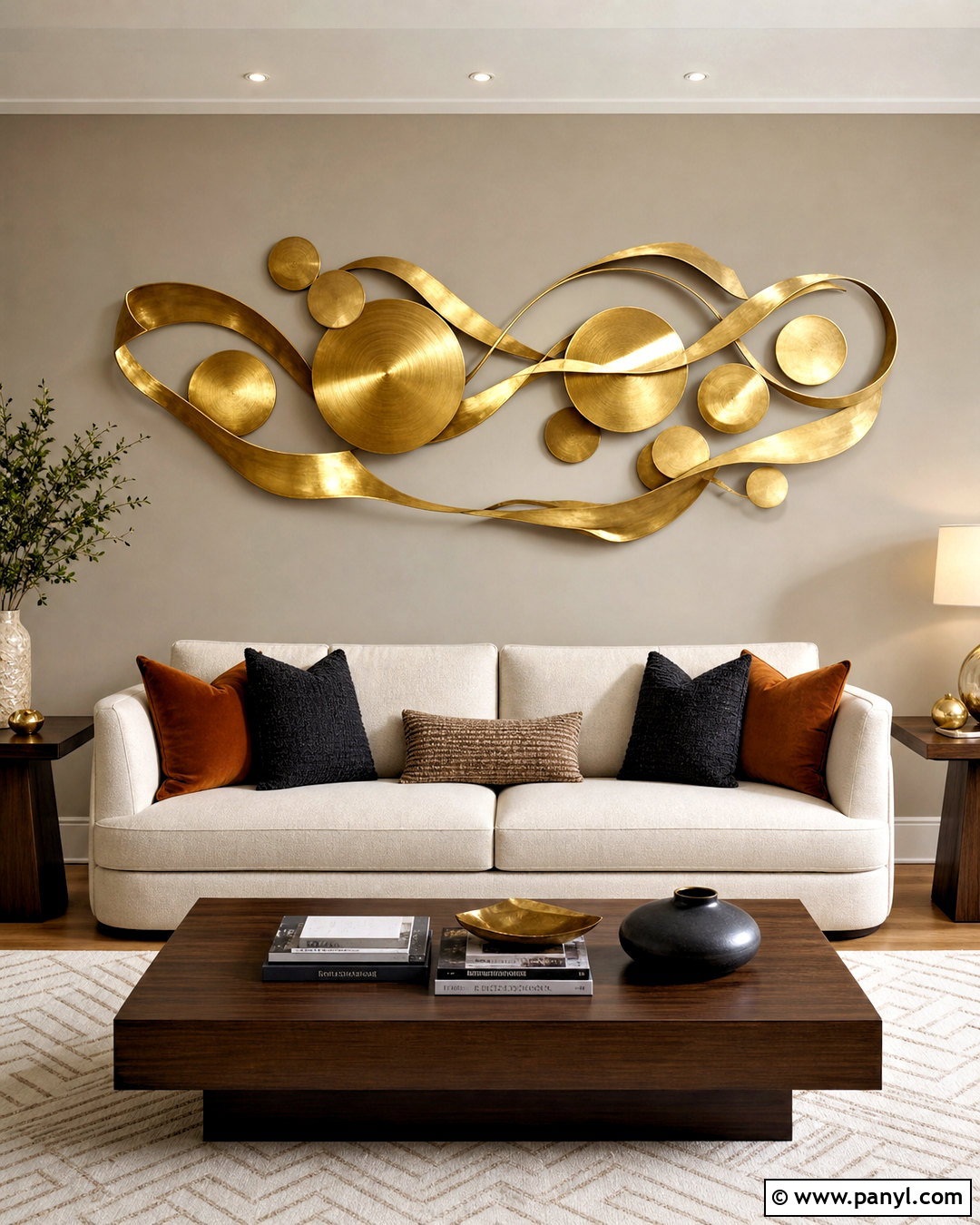 Abstract Gold Metal Wall Art - 20 gold metal wall art ideas