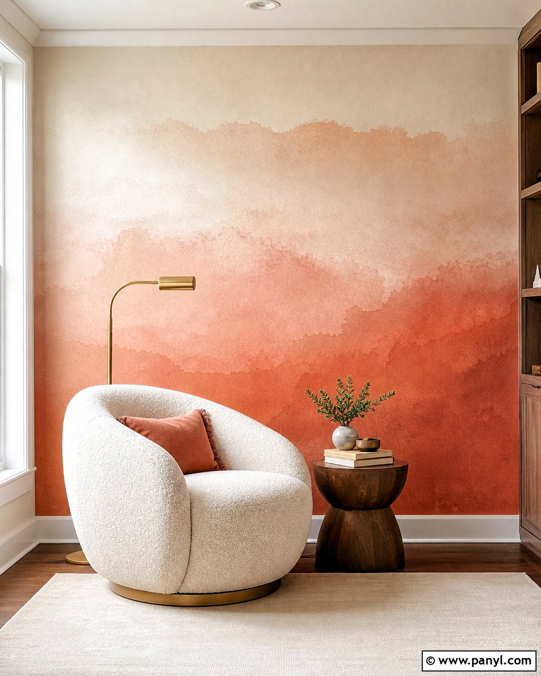 Abstract Gradient Accent Wall - 20 abstract accent wall ideas