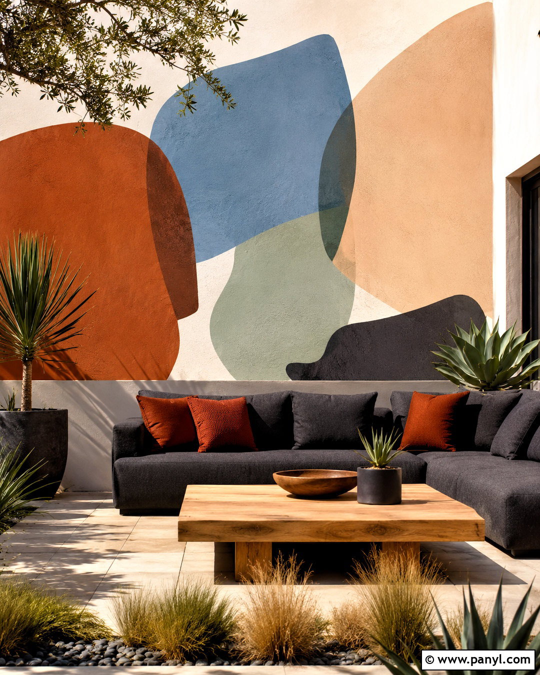 Abstract Outdoor Wall Painting - 20 outdoor wall painting ideas