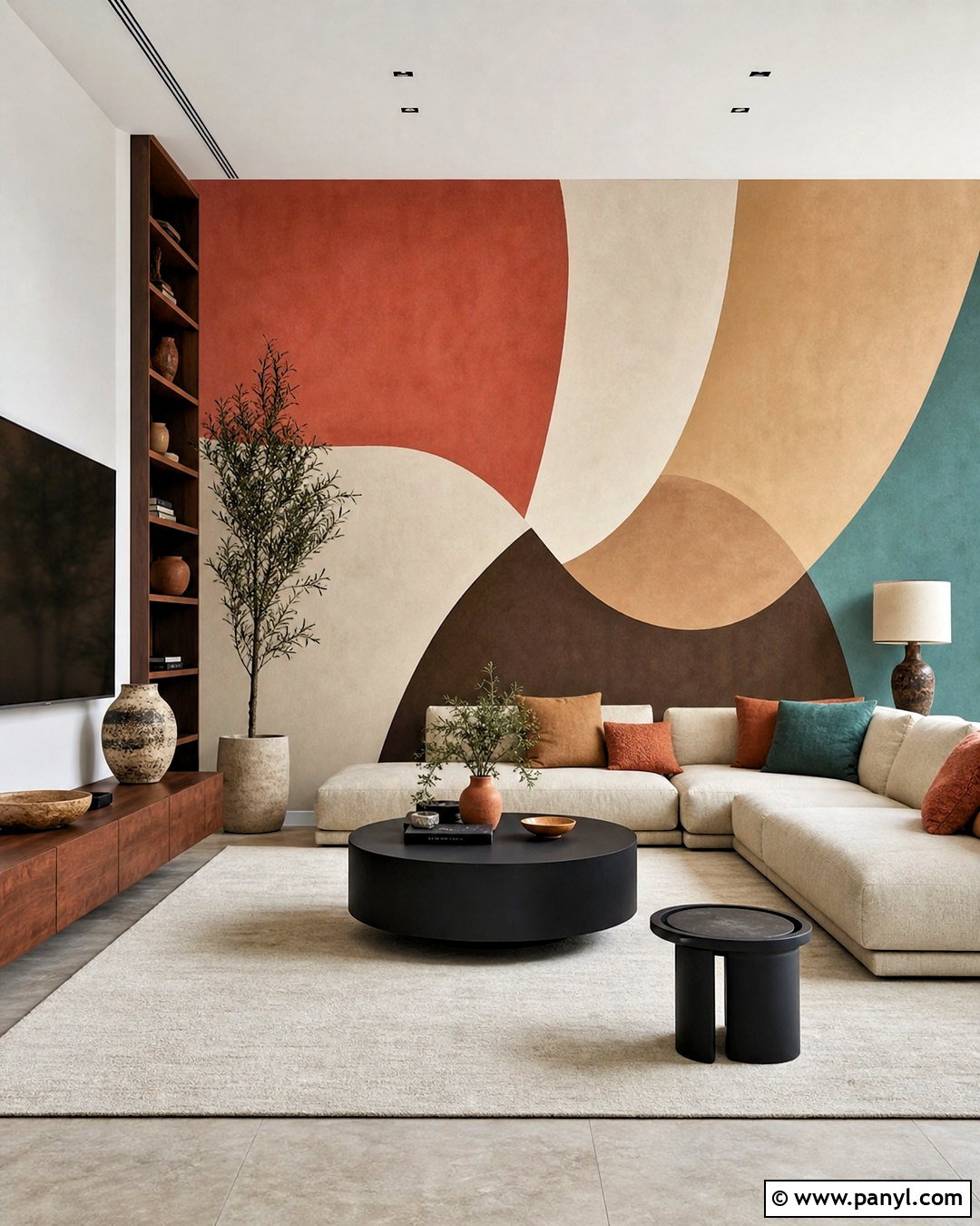 Abstract Painted Wall - 20 painted wall design ideas