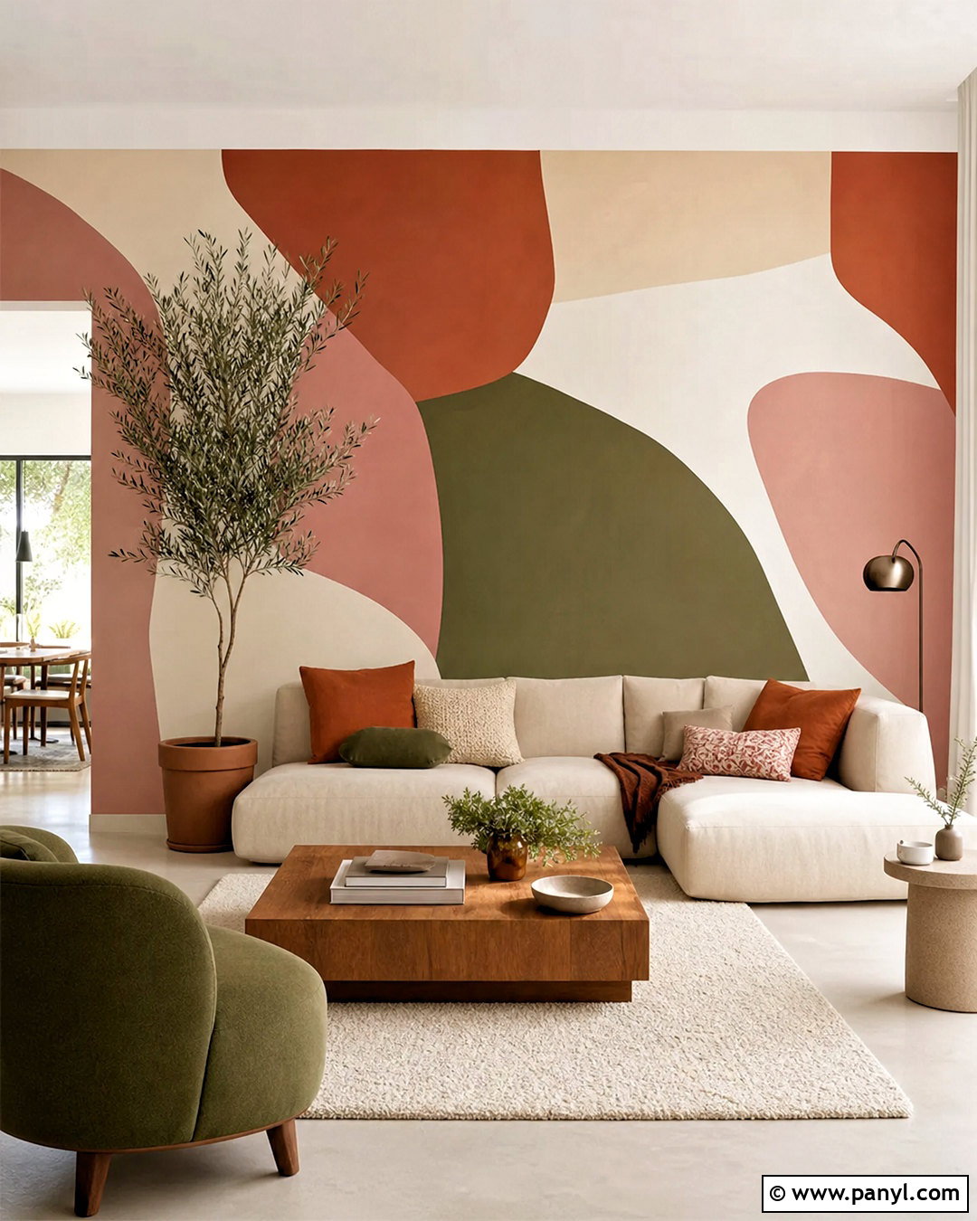 Abstract Wall Color Pattern - 20 wall color design pattern ideas