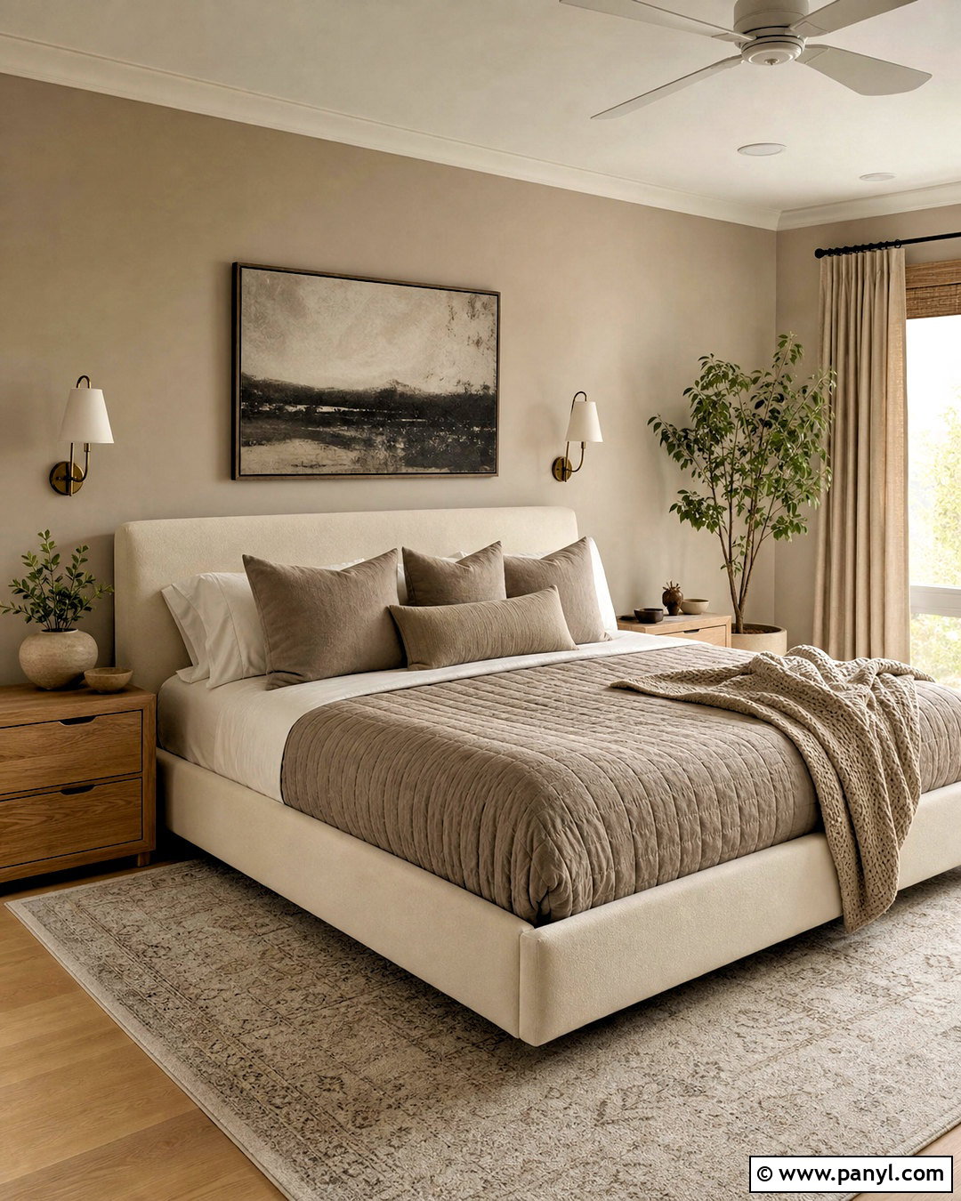 Accessible Beige And Aesthetic White Bedroom - 20 accessible beige complimentary colors