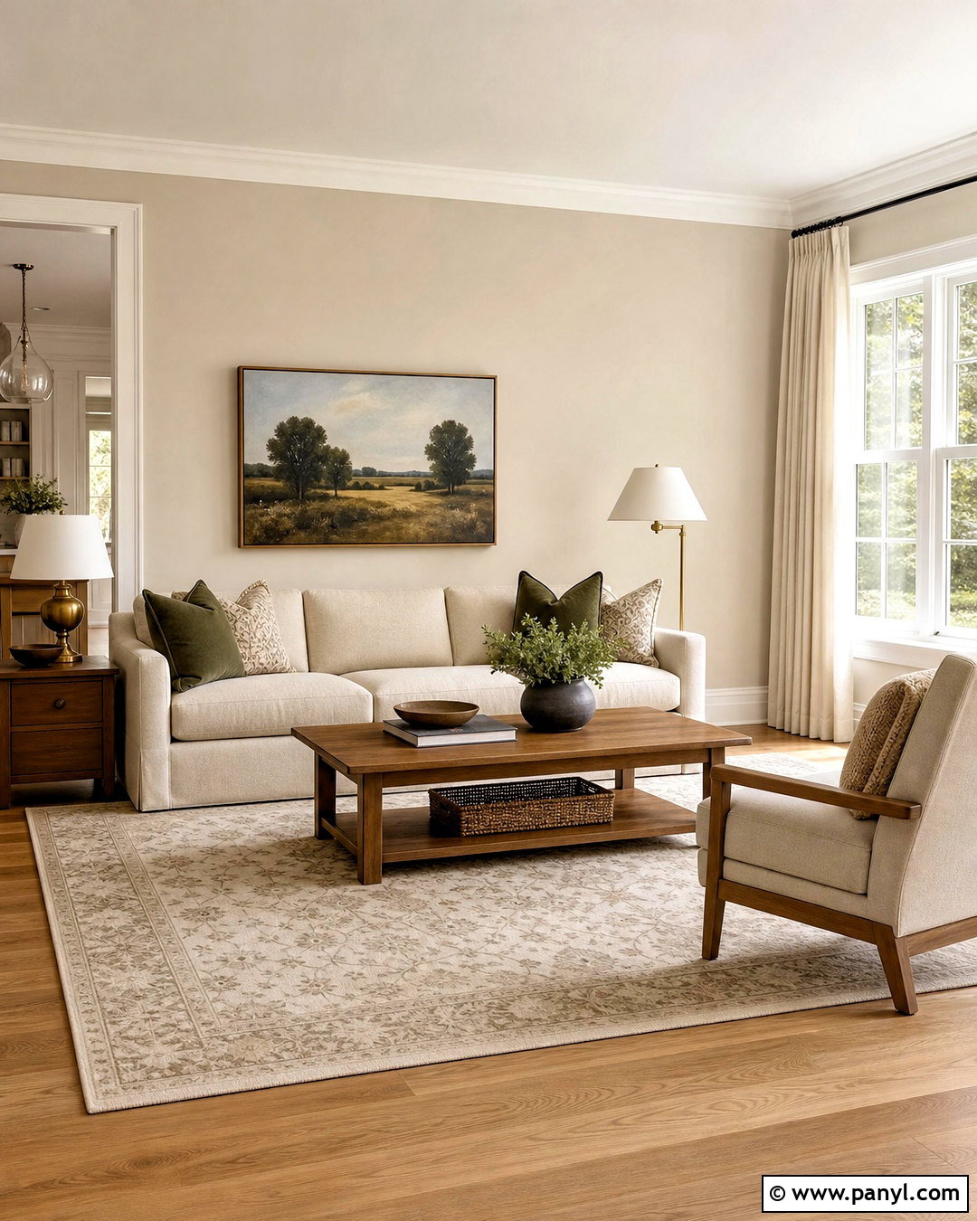 Accessible Beige And Alabaster Living Room - 20 accessible beige complimentary colors