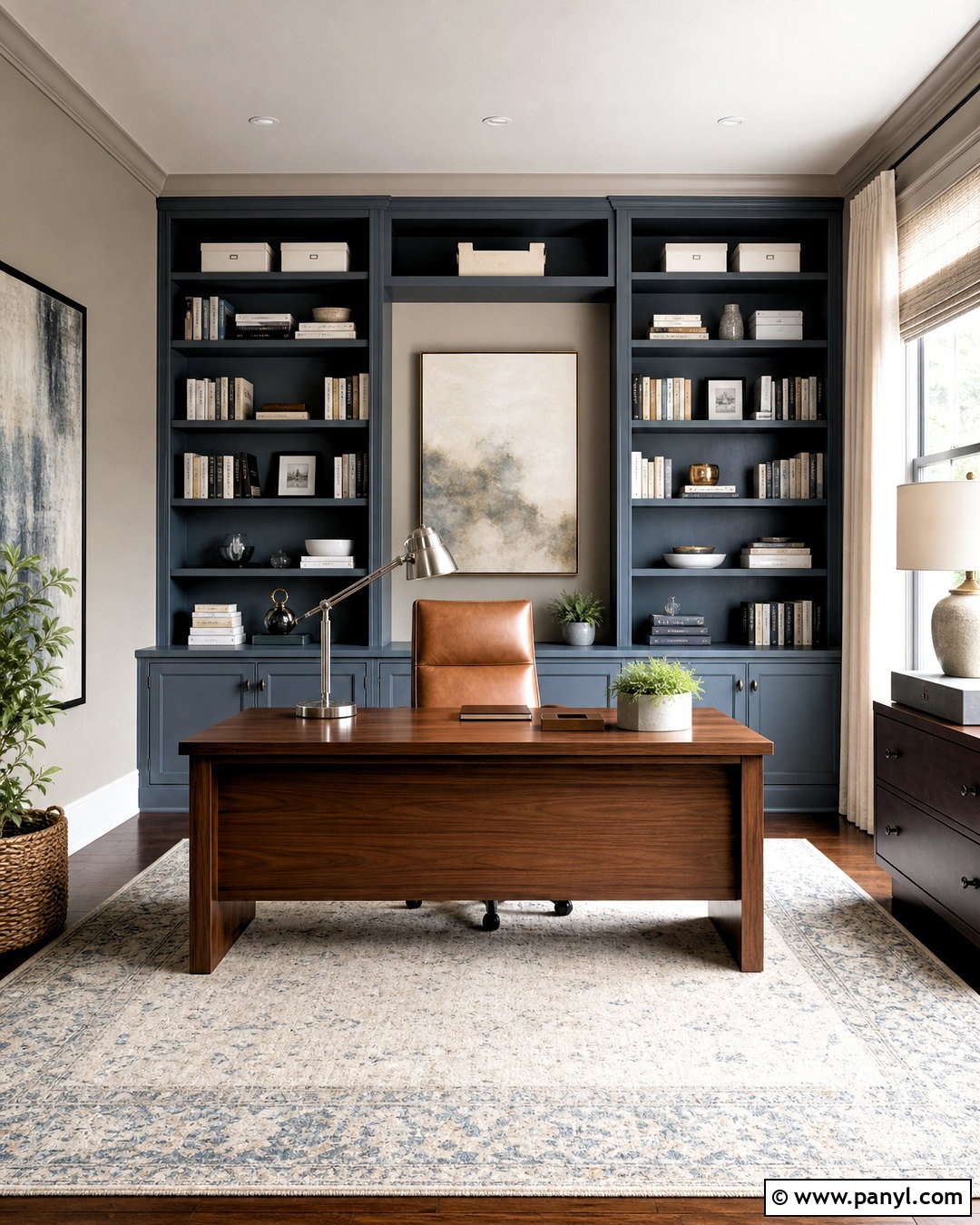Accessible Beige And Cadet Home Office - 20 accessible beige complimentary colors
